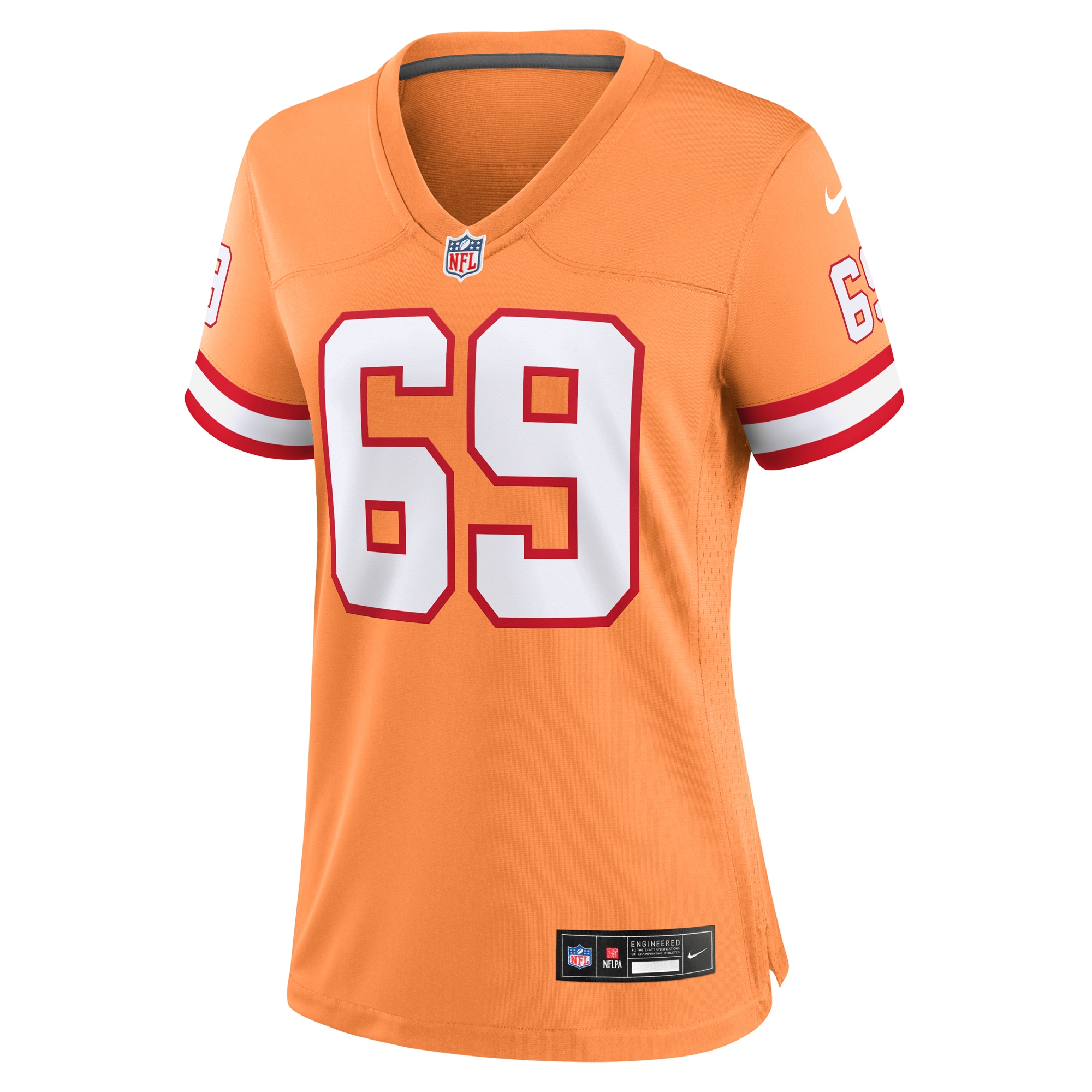 Cody Mauch Tampa Bay Buccaneers Nike Women's Throwback Game Jersey - Orange - vstockx