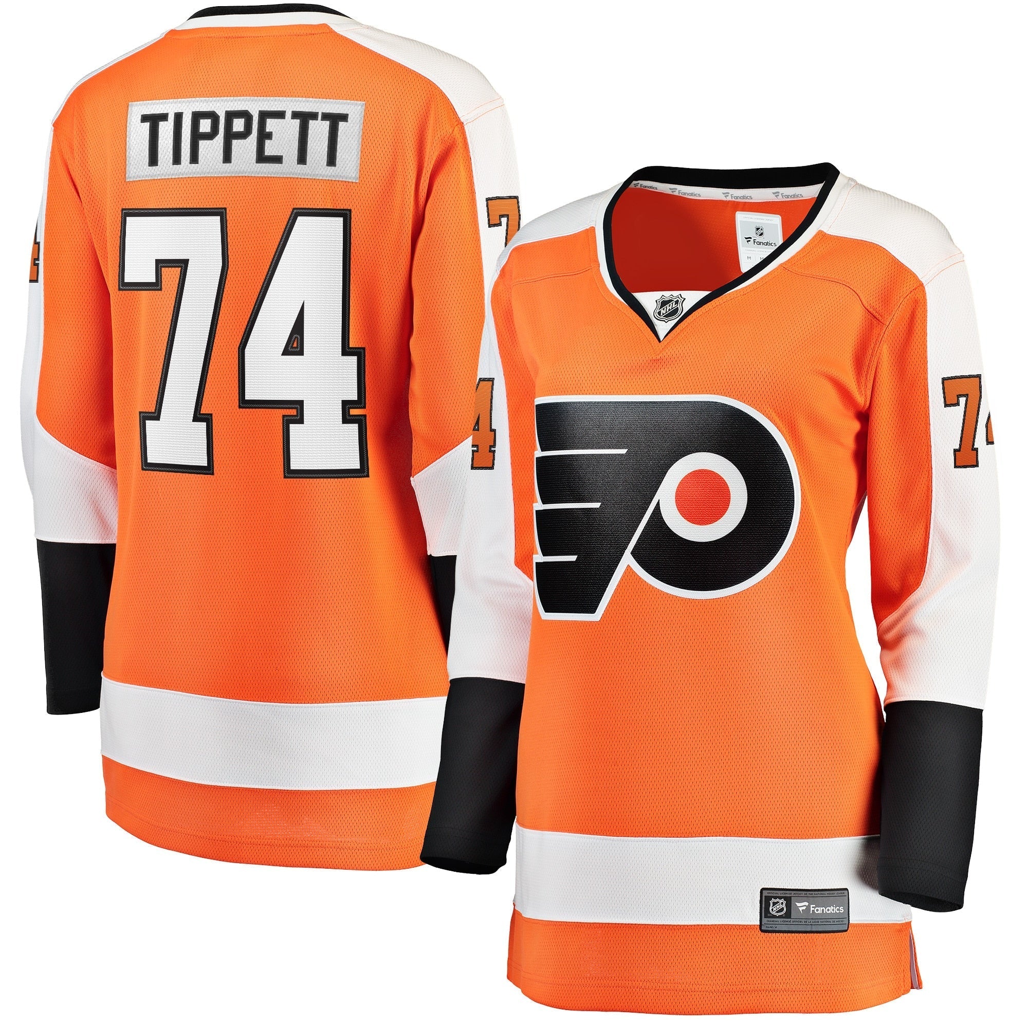 Women's Fanatics Branded Owen Tippett Orange Philadelphia Flyers Home Breakaway Player Jersey - vstockx