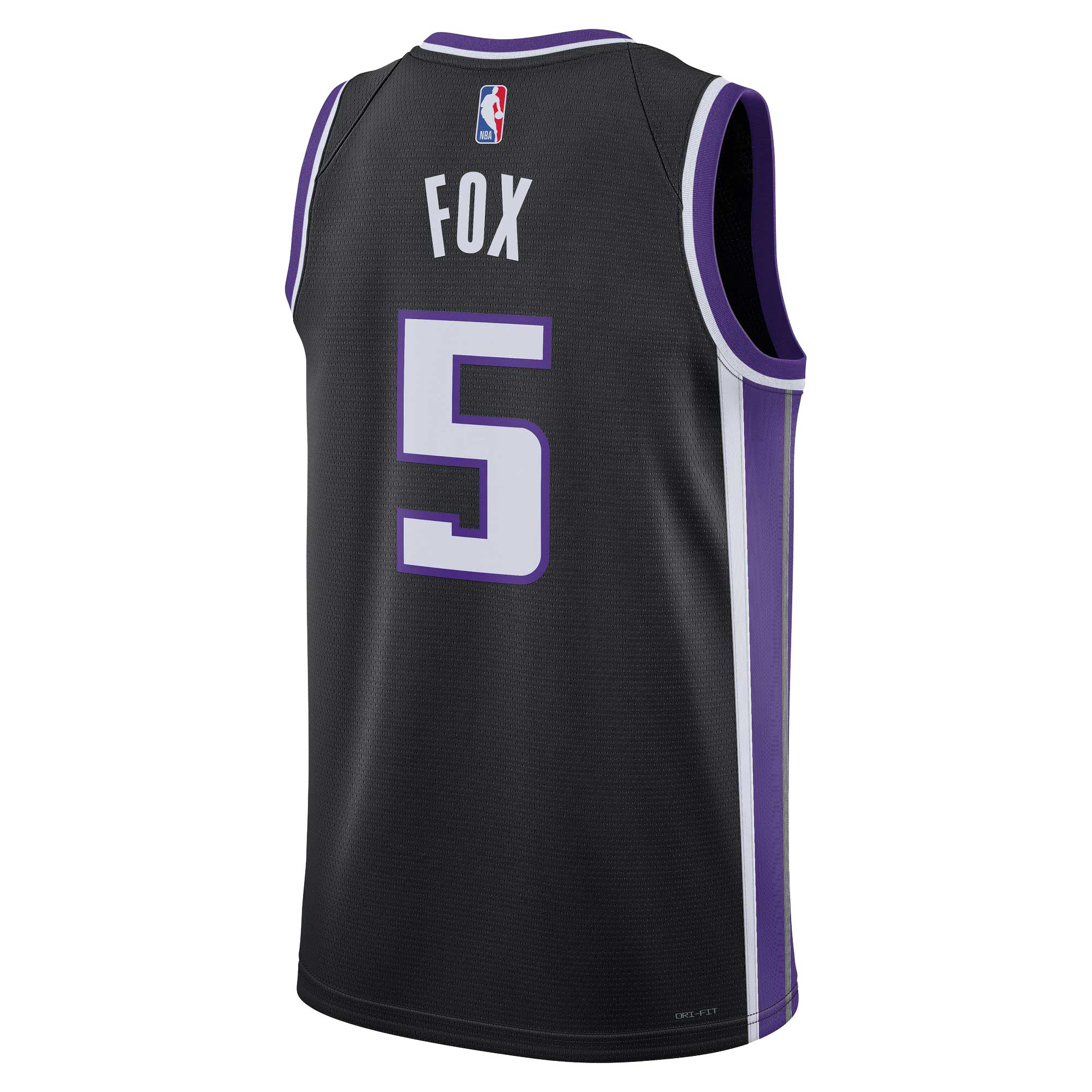 De'Aaron Fox Sacramento Kings Nike Unisex Swingman Jersey - Association Edition - Black - vstockx