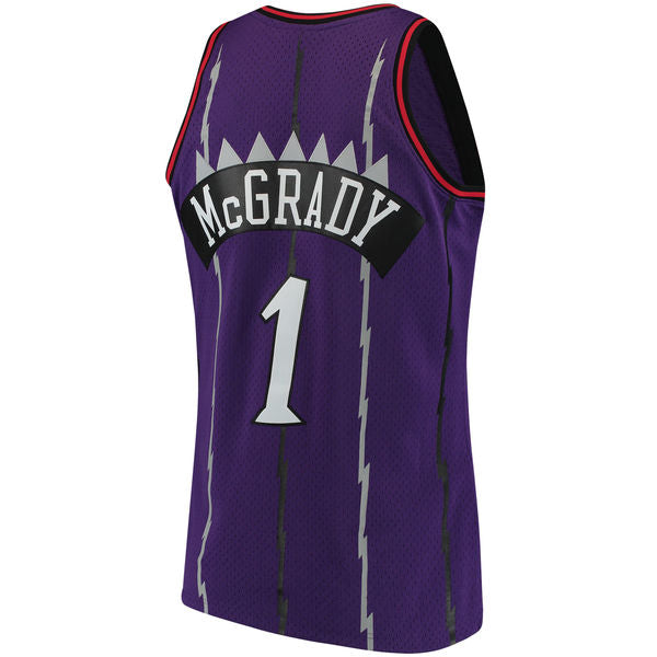 Men's Mitchell & Ness Tracy McGrady Toronto Raptors Purple 1998-99 Hardwood Classics Swingman Jersey - vstockx