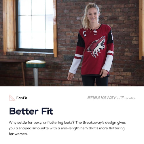 Women's Fanatics Branded Red Arizona Coyotes Breakaway Home Jersey - vstockx