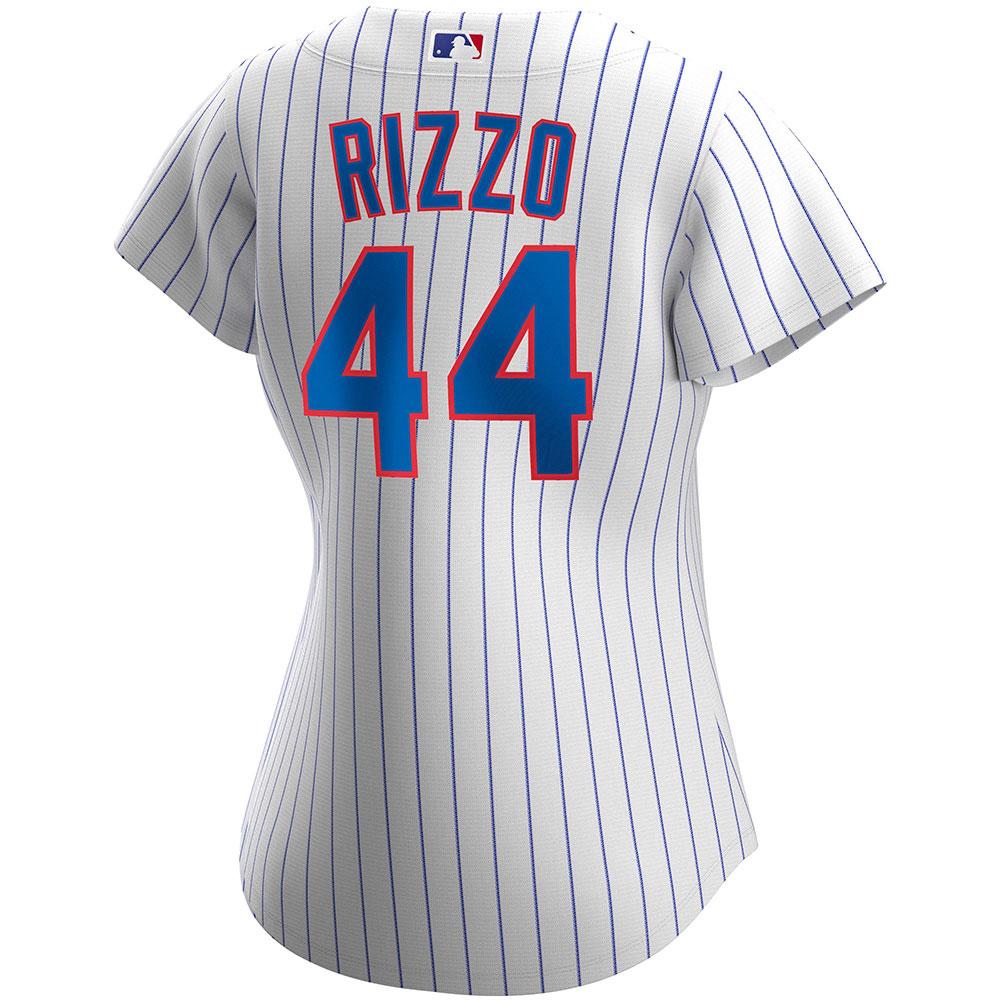 Womens Chicago Cubs Anthony Rizzo Cool Base Replica Jersey White - vstockx