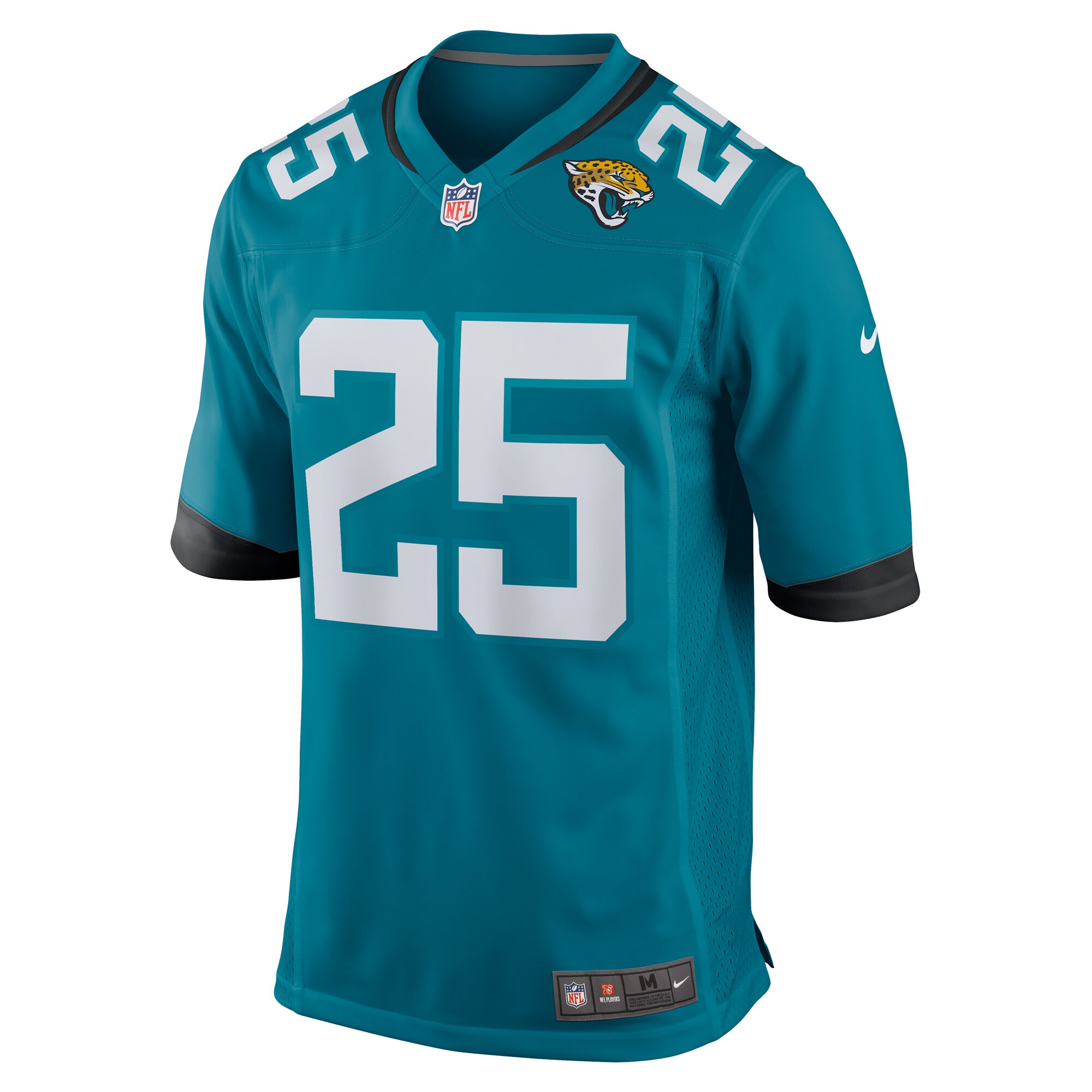 D'Ernest Johnson Jacksonville Jaguars Nike Team Game Jersey - Teal - vstockx