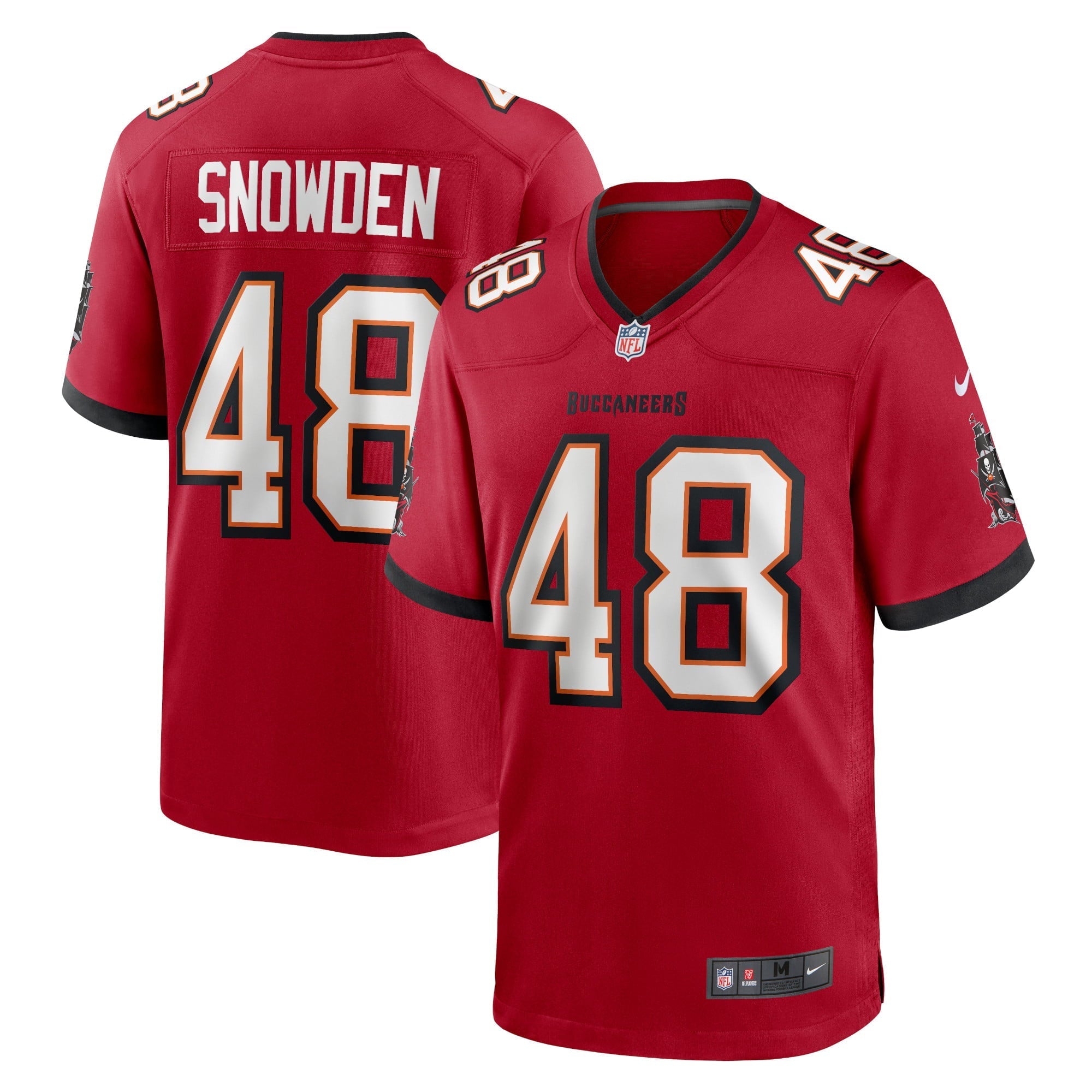 Men's Nike Charles Snowden Red Tampa Bay Buccaneers Home Game Player Jersey - vstockx