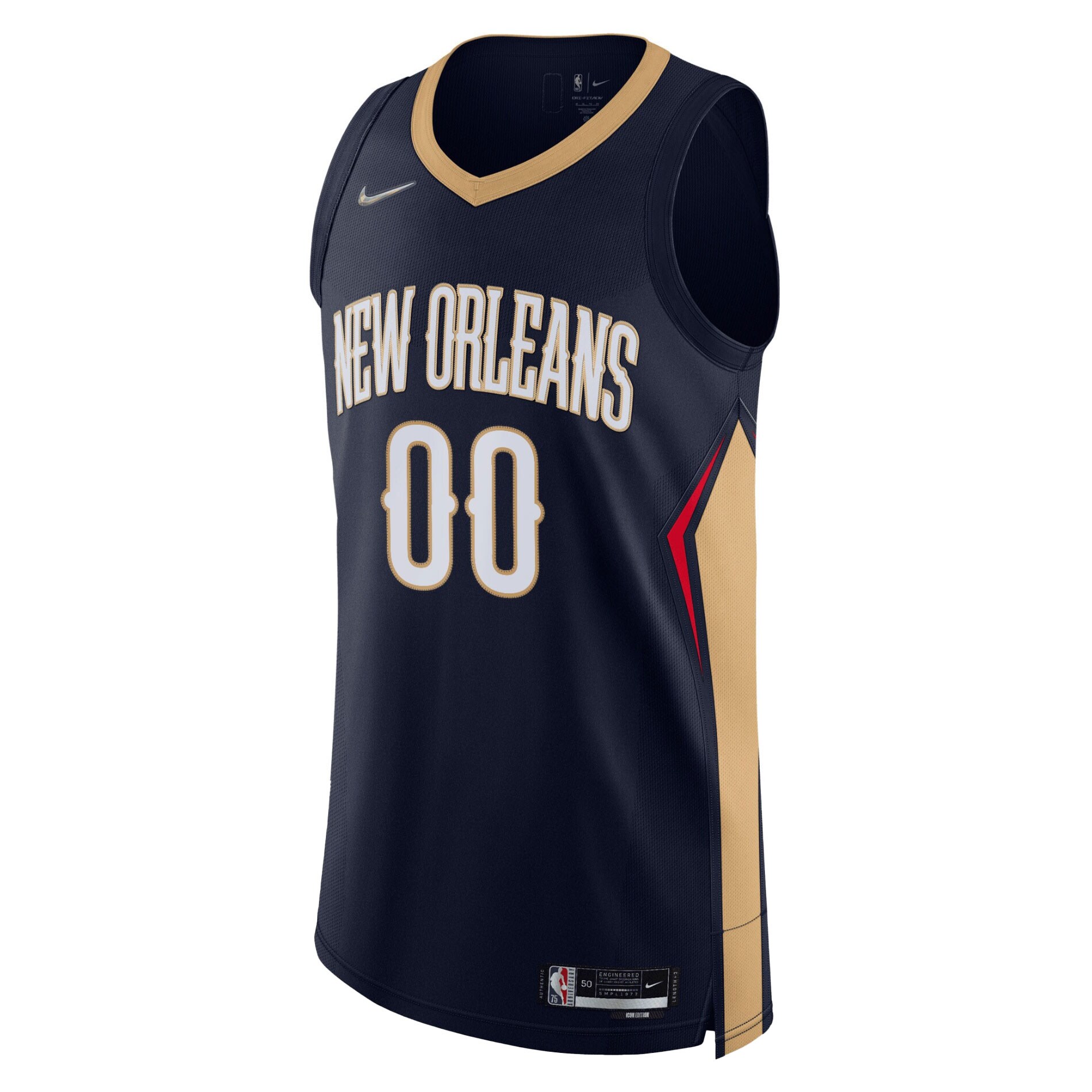 New Orleans Pelicans Nike 2021/22 Diamond Authentic Custom Jersey - Icon Edition - Navy - vstockx