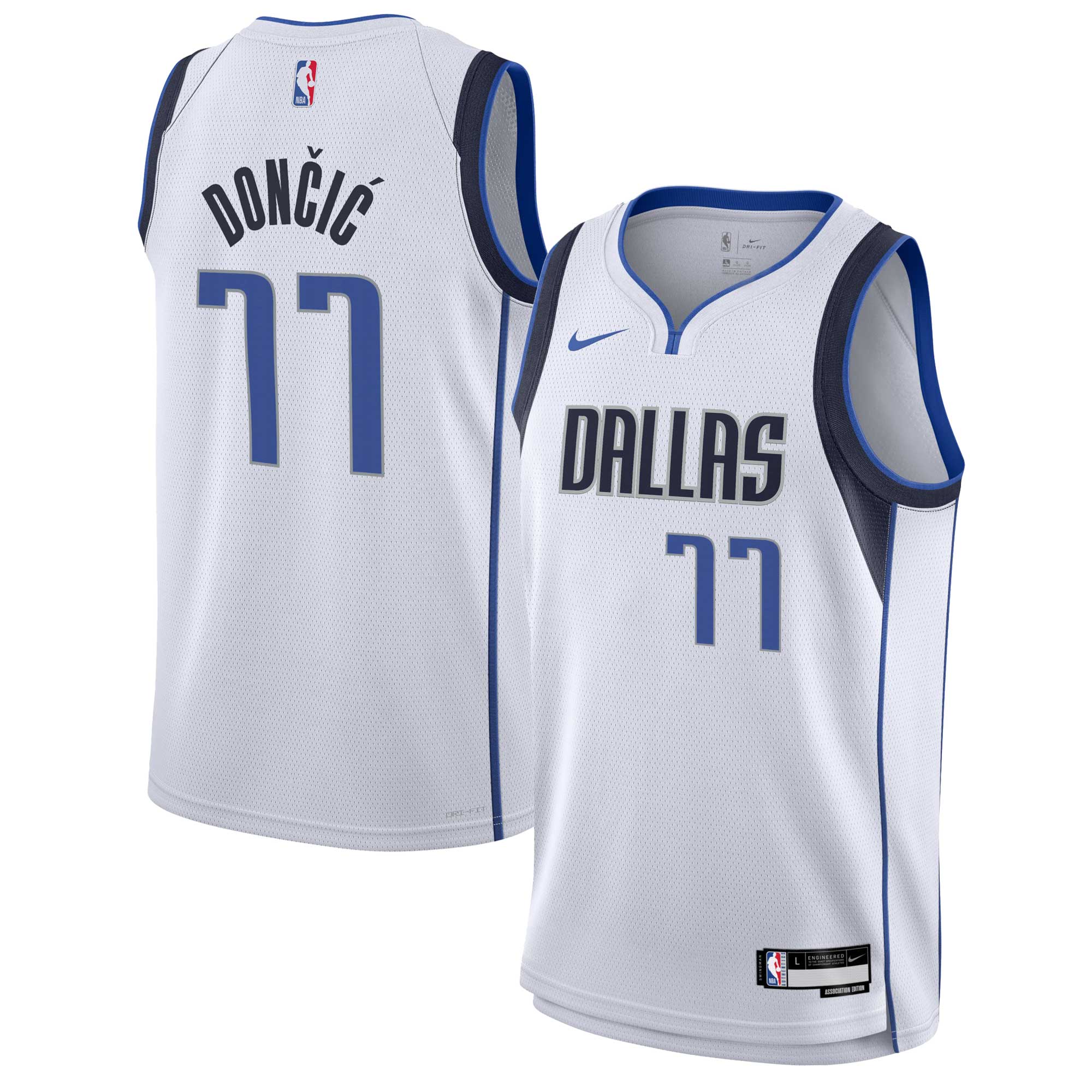 Luka Doncic Dallas Mavericks Nike Youth Swingman Jersey - Association Edition - White - vstockx