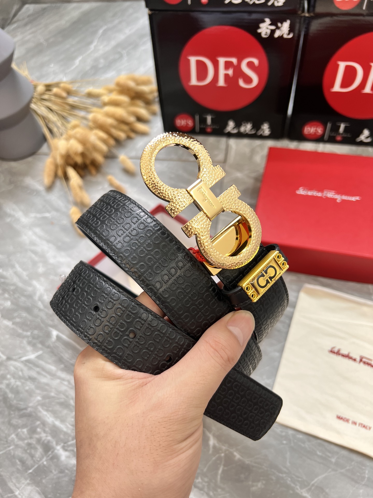 Streetwear Belt Ferragamo 319978 size:3.5cm - vstockx