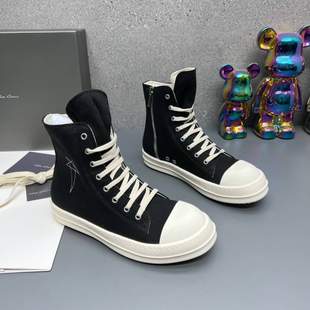Rick Owens DRKSHDW Luxor High Black Pearl - vstockx
