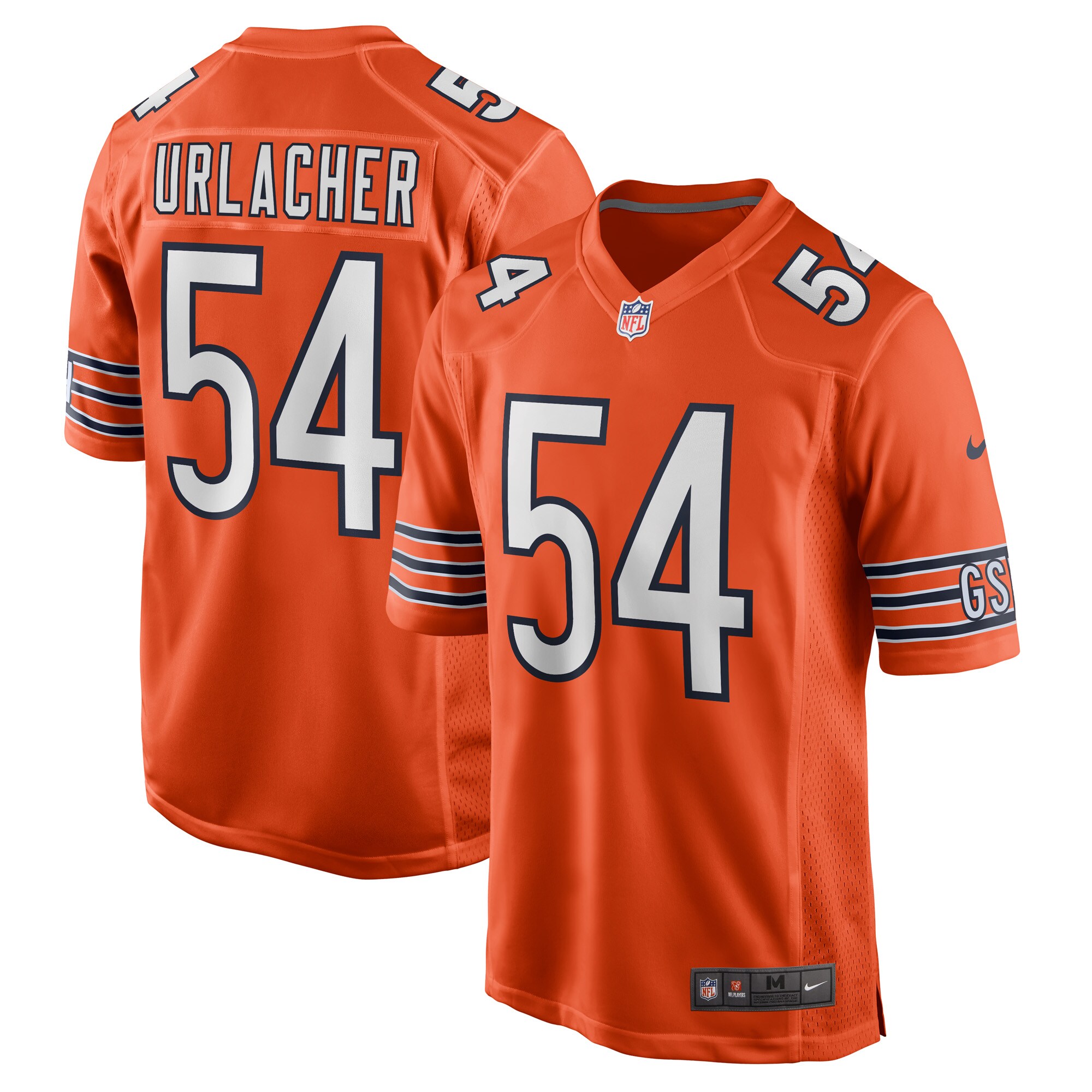 Brian Urlacher Chicago Bears Nike Retired Player Jersey - Orange - vstockx