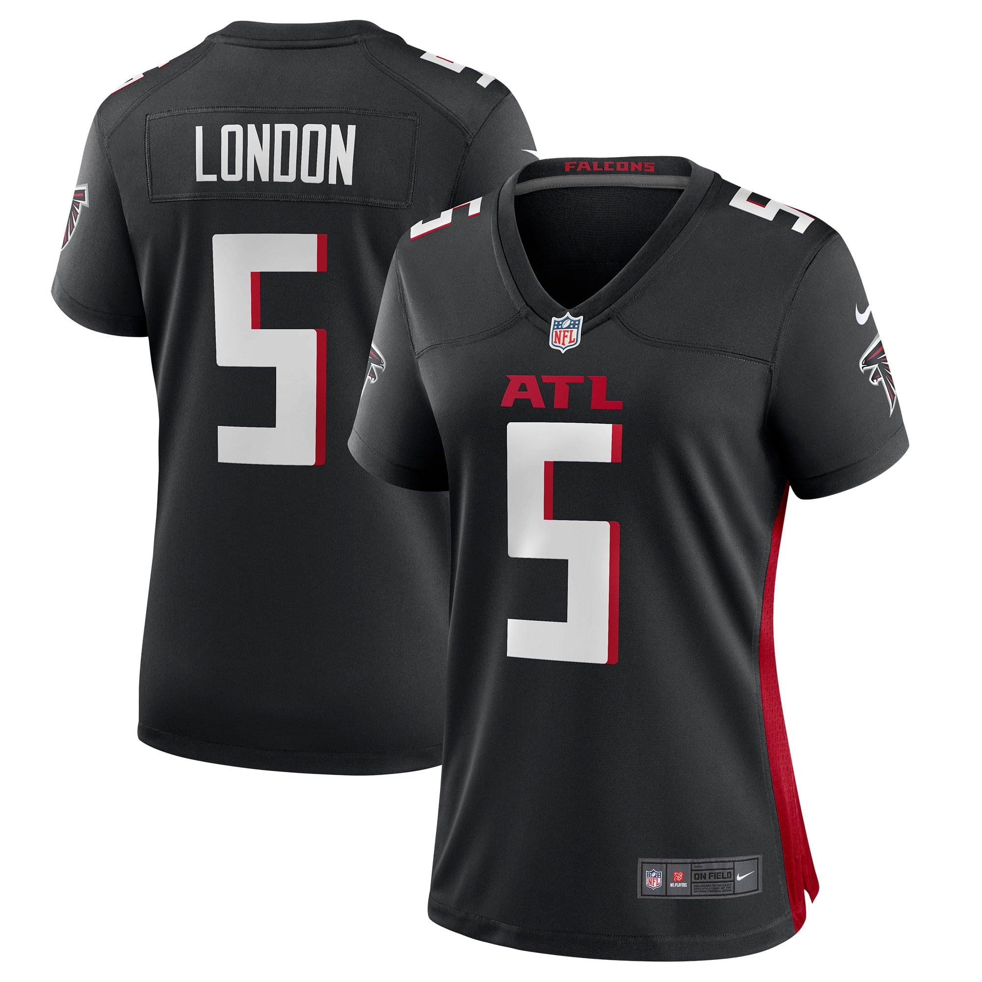 Women's Nike Drake London Black Atlanta Falcons Player Game Jersey - vstockx