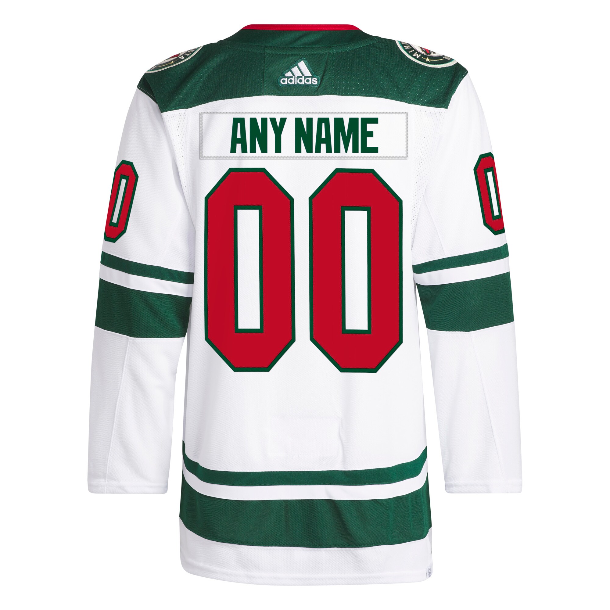 Minnesota Wild adidas Away Custom Primegreen Authentic Pro Jersey White - vstockx