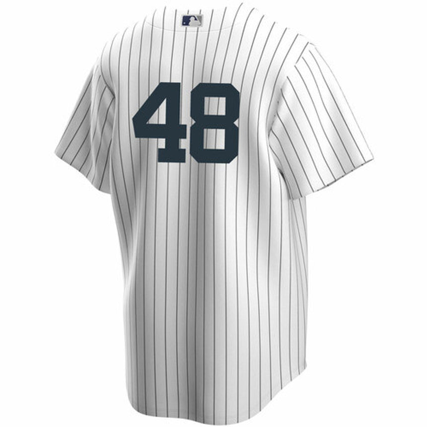 Men's Anthony Rizzo #48 White New York Yankees Home Official Replica Player Jersey - vstockx