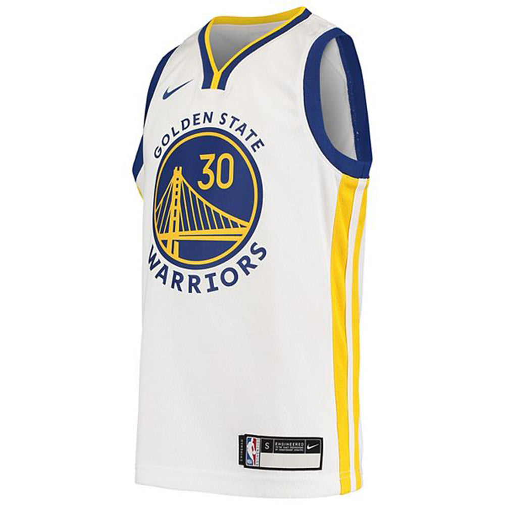Youth Golden State Warriors Steph Curry Association Jersey - White - vstockx