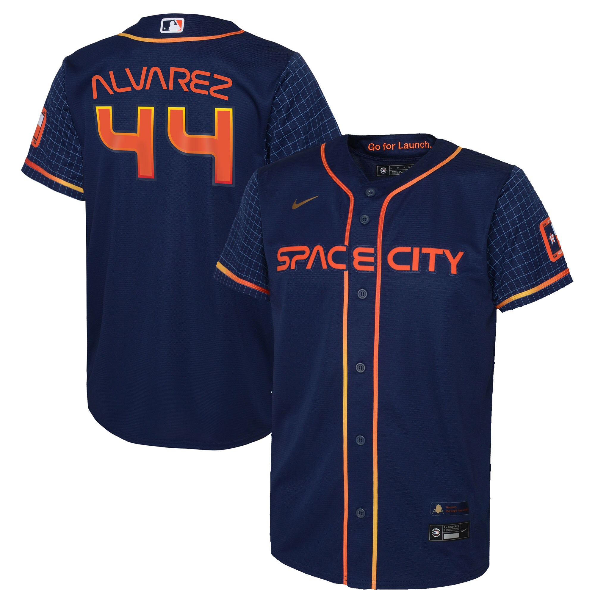 Yordan Alvarez Houston Astros Nike Toddler 2022 City Connect Player Jersey - Navy - vstockx