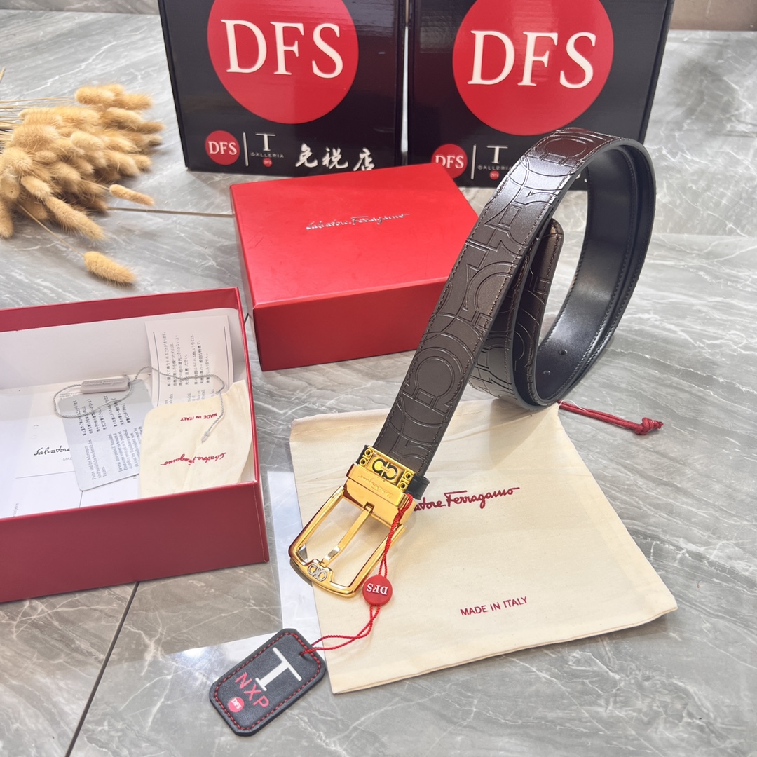 Streetwear Belt Ferragamo 319832 size:3.5cm - vstockx