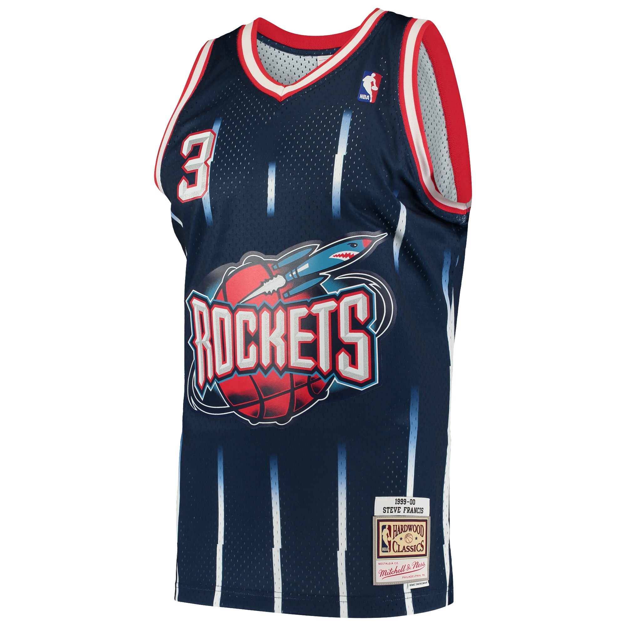 Steve Francis Houston Rockets Mitchell & Ness Hardwood Classics Swingman Jersey - Navy - vstockx