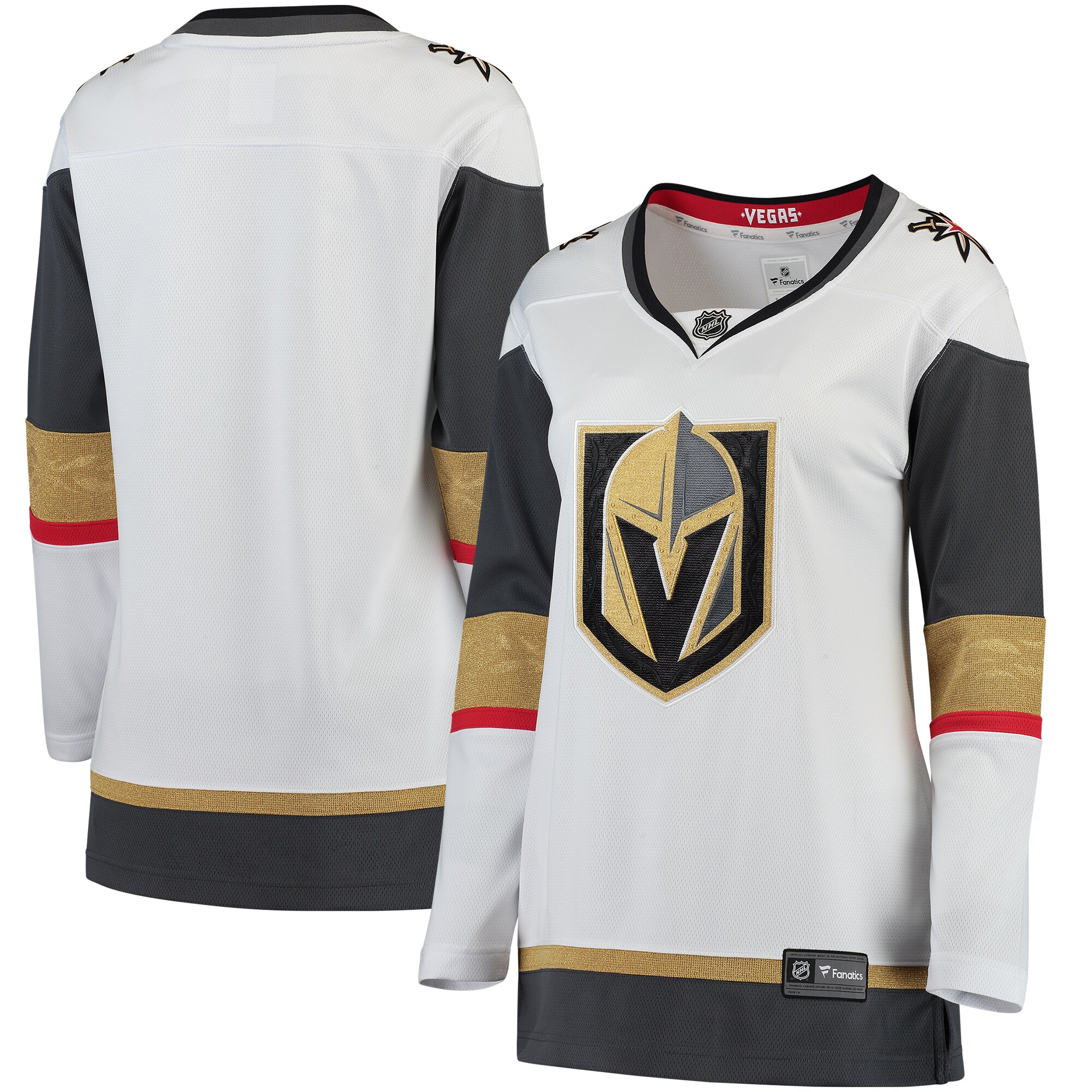 Vegas Golden Knights Fanatics Branded Women's Away Breakaway Jersey - White - vstockx