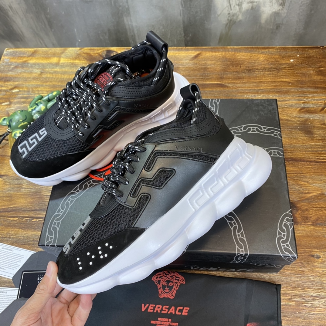 Versace Chain Reaction 2 Chainz Black - vstockx
