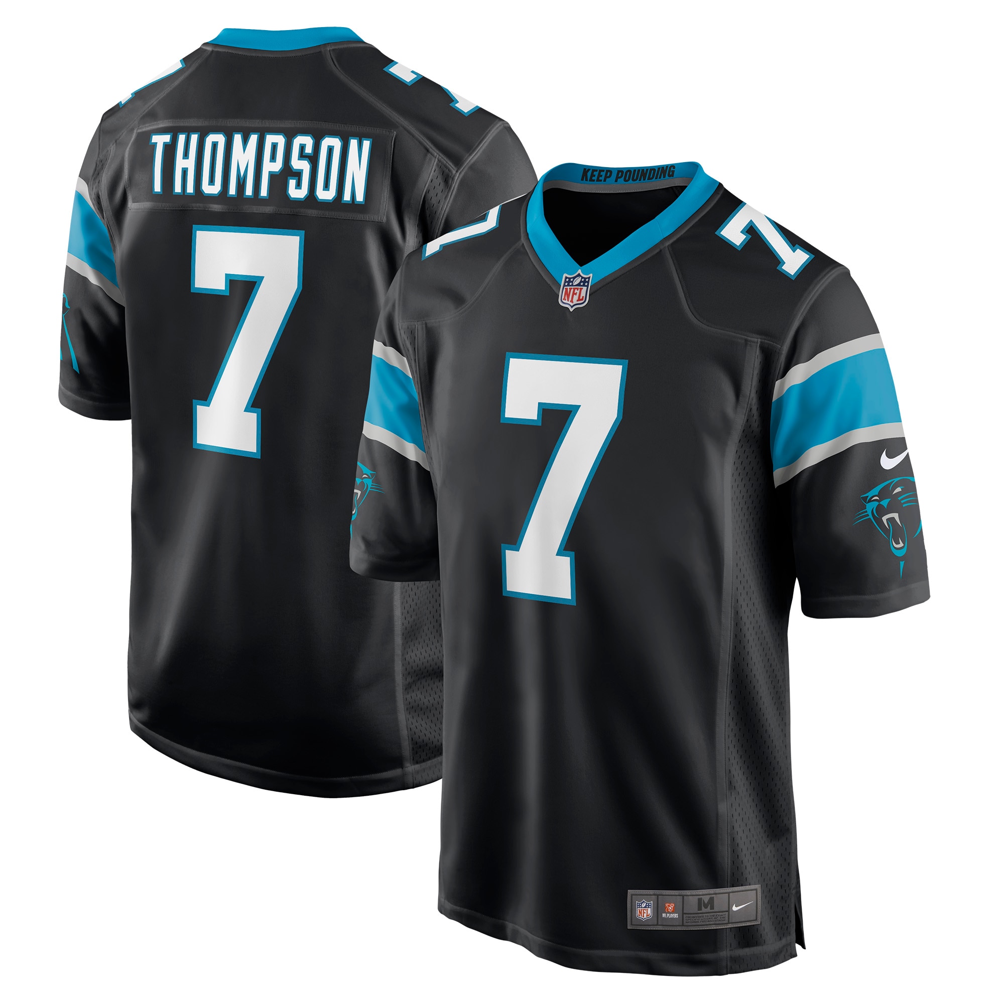Shaq Thompson Carolina Panthers Nike Player Game Jersey - Black - vstockx