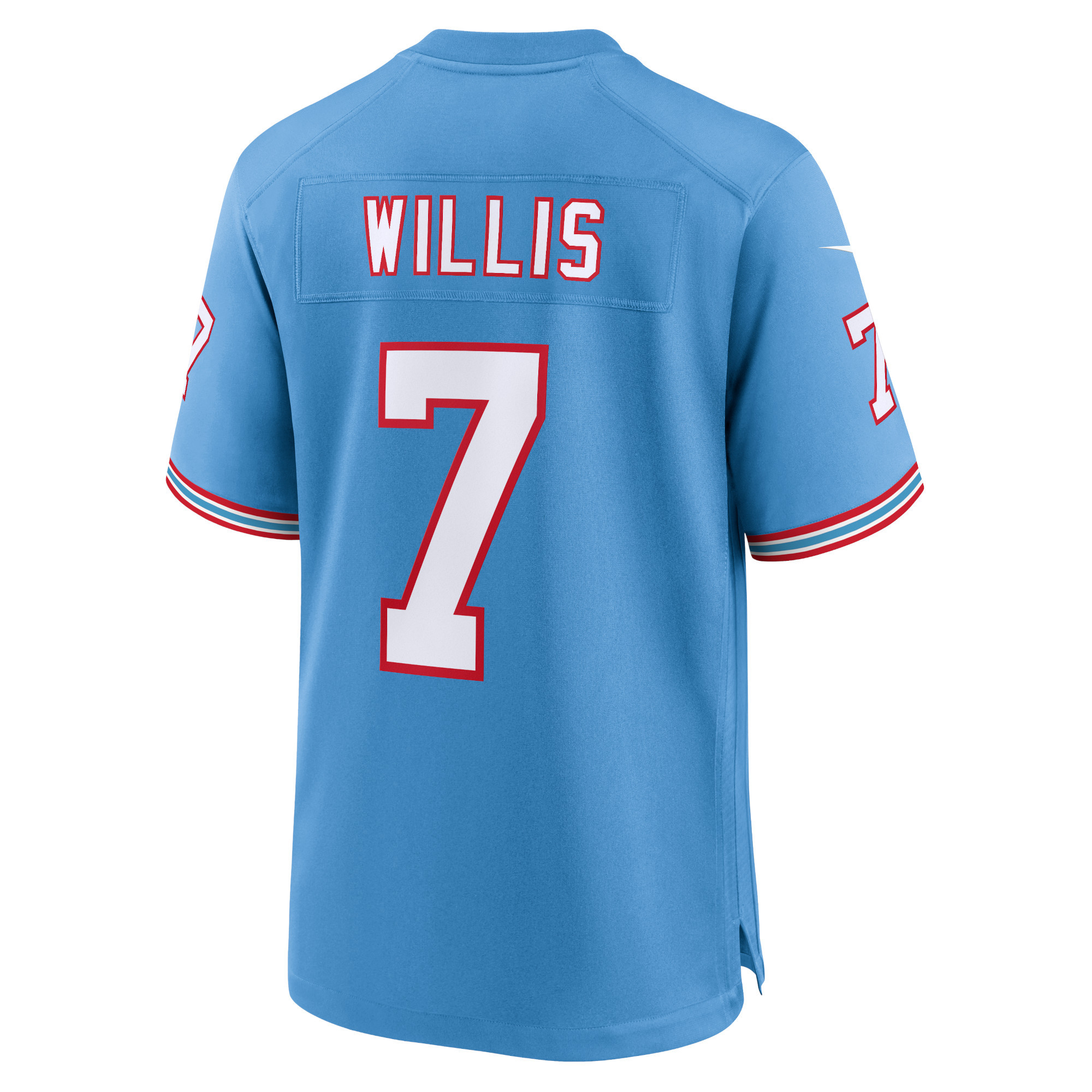 Malik Willis Tennessee Titans Nike Oilers Throwback Alternate Game Player Jersey - Light Blue - vstockx
