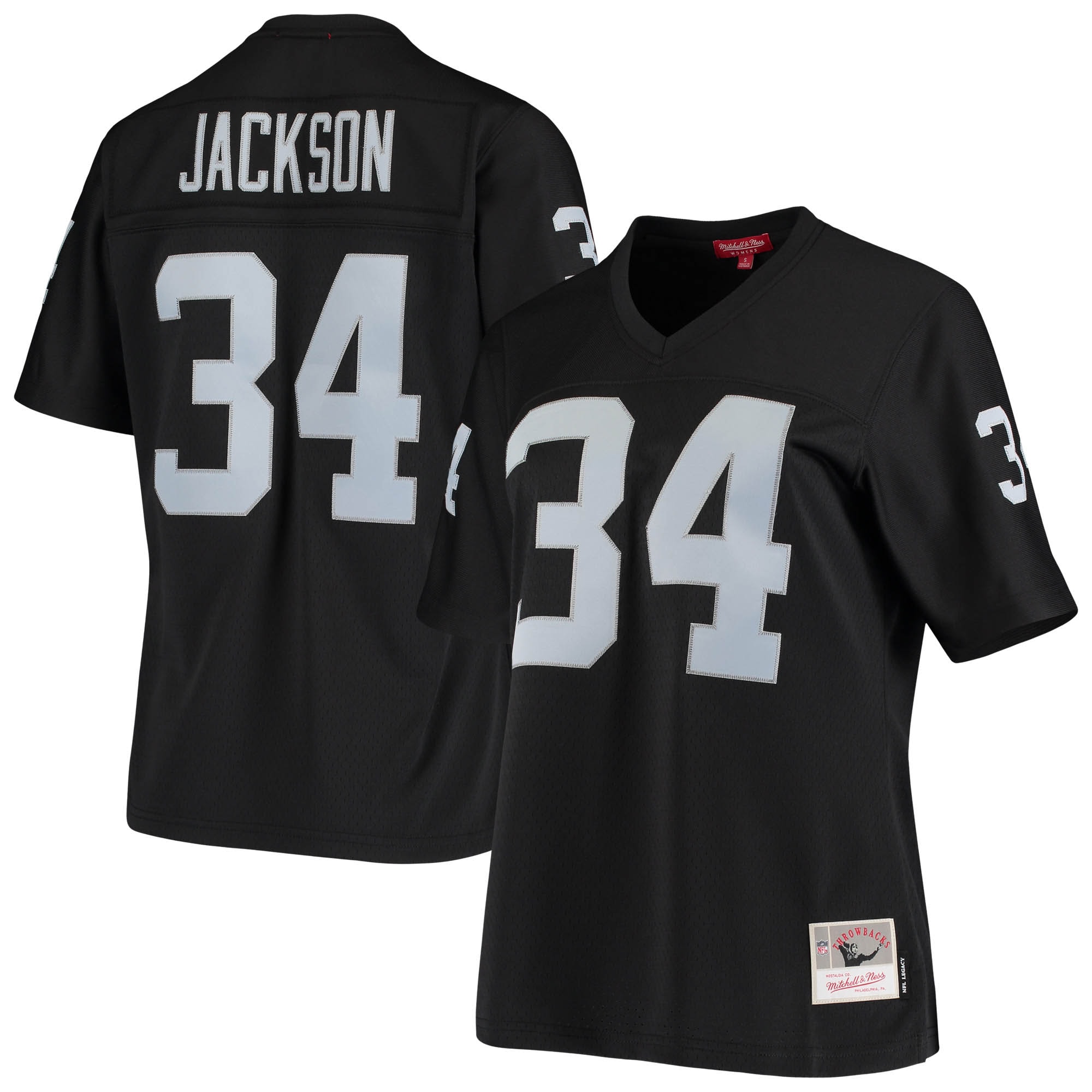 Bo Jackson Las Vegas Raiders Mitchell & Ness Women's 1988 Legacy Replica Jersey - Black - vstockx