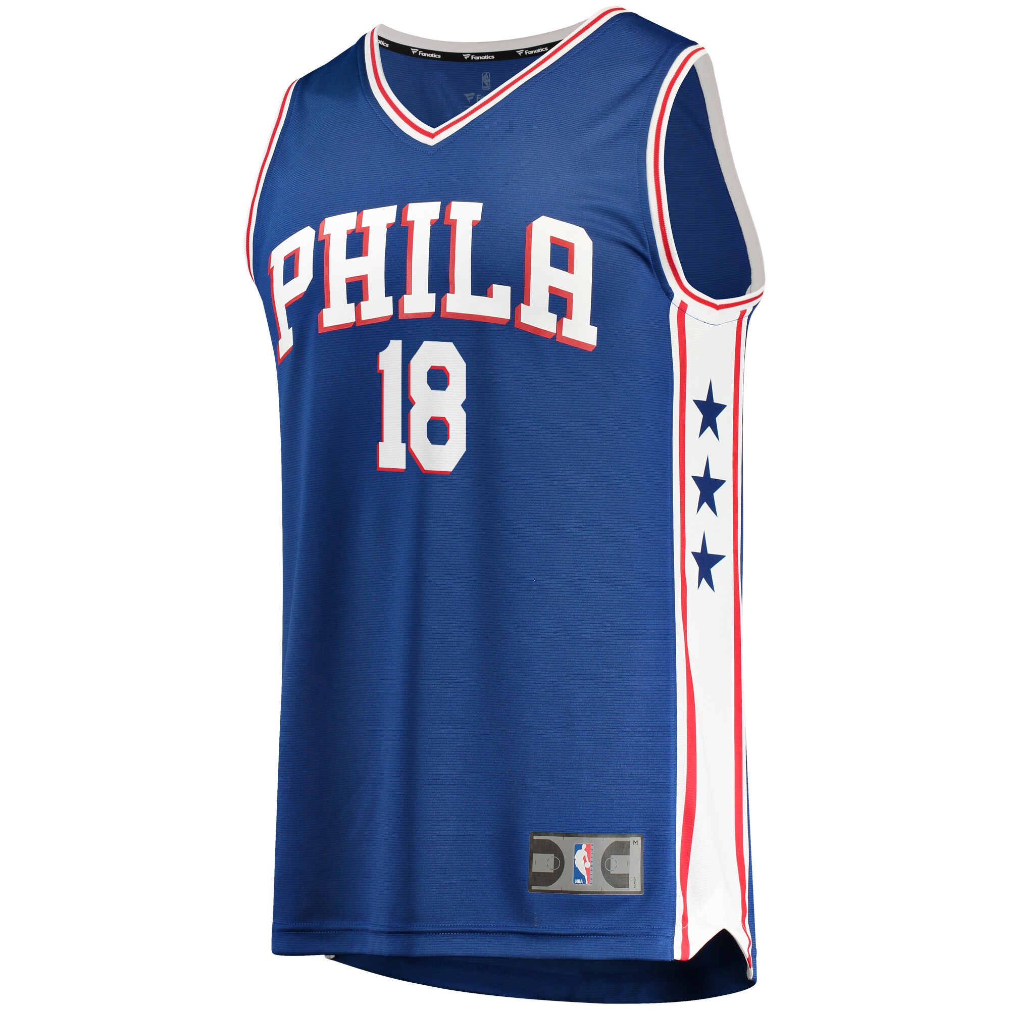 Shake Milton Philadelphia 76ers Fanatics Branded Fast Break Replica Jersey - Icon Edition - Royal - vstockx
