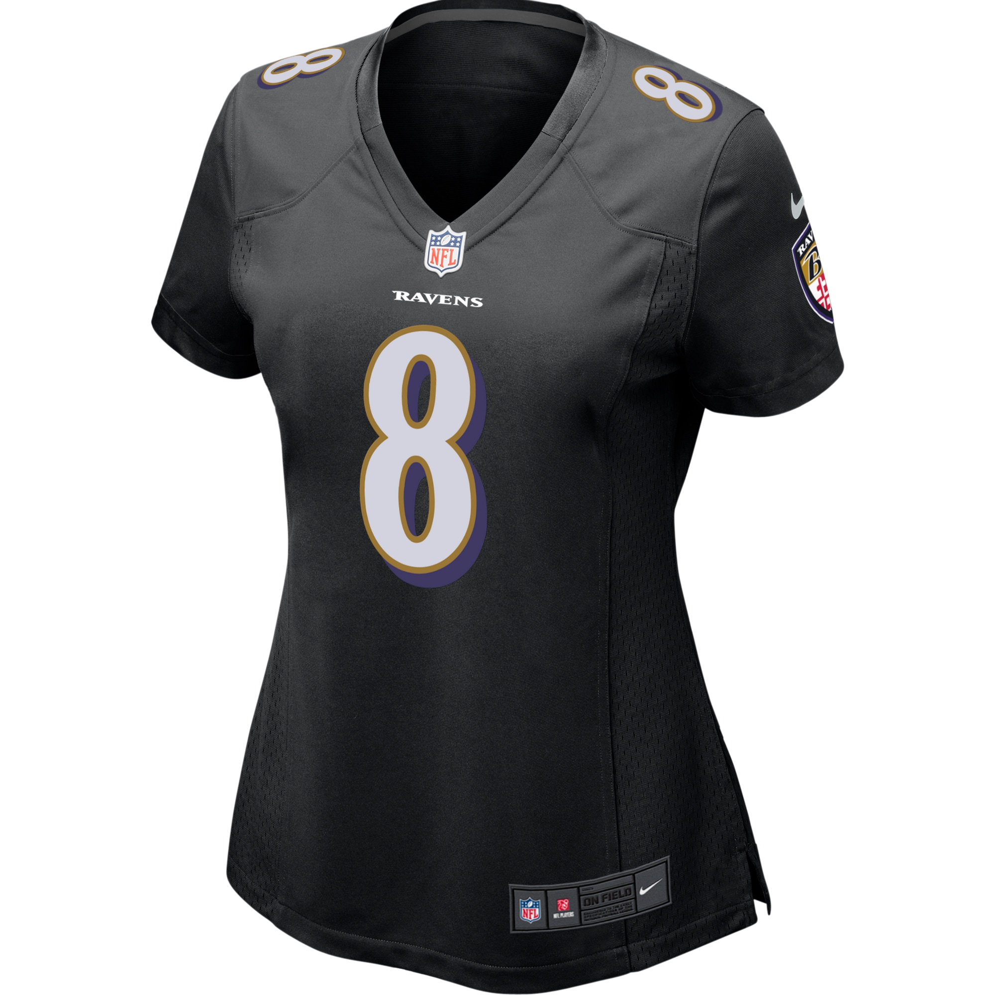 Lamar Jackson Baltimore Ravens Nike Women's Game Event Jersey - Black - vstockx