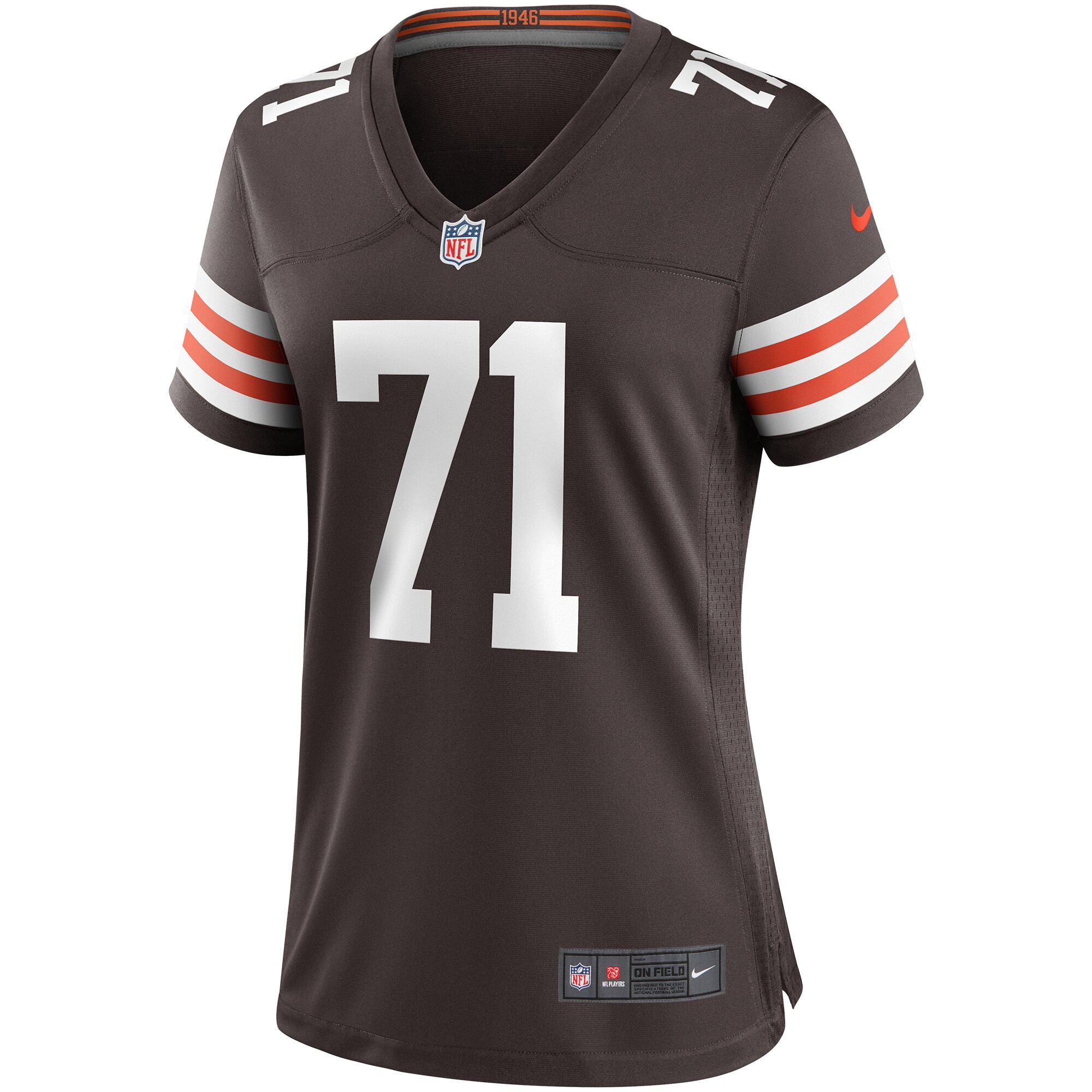 Jedrick Wills Jr. Cleveland Browns Nike Women's Game Jersey - Brown - vstockx