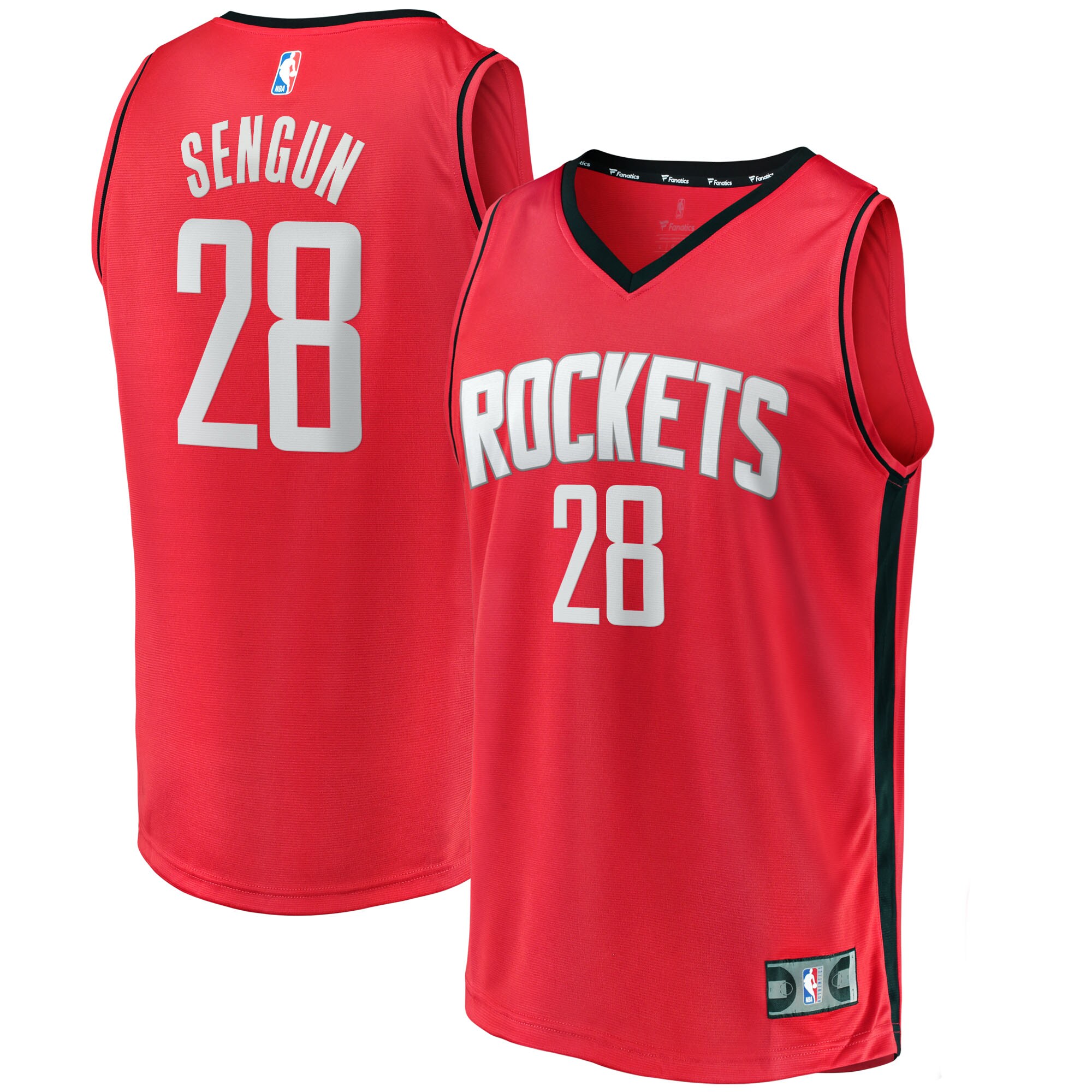 Alperen Sengun Houston Rockets Fanatics Branded 2021/22 Fast Break Replica Jersey - Icon Edition - Red - vstockx