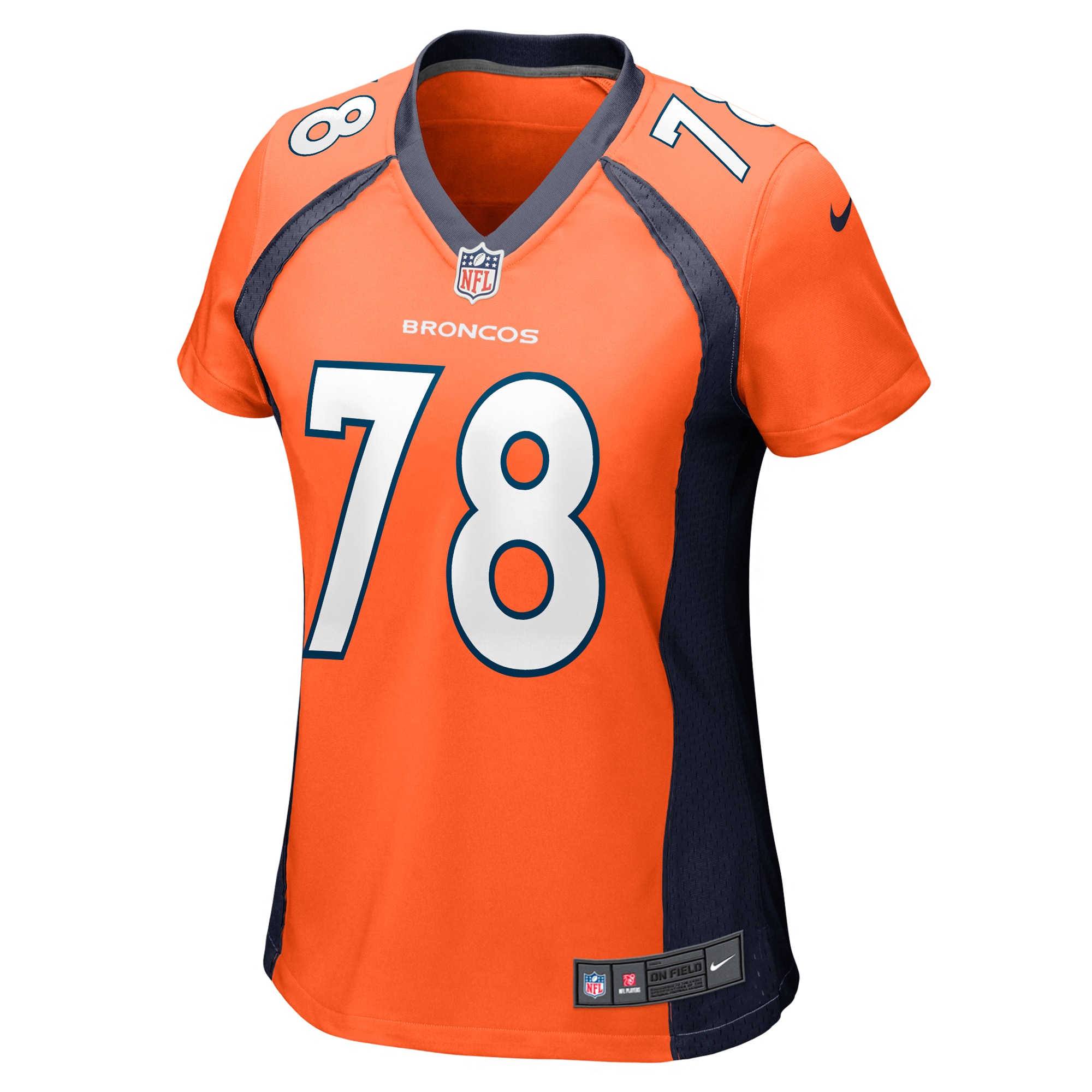 William Sherman Denver Broncos Nike Women's Team Game Jersey - Orange - vstockx