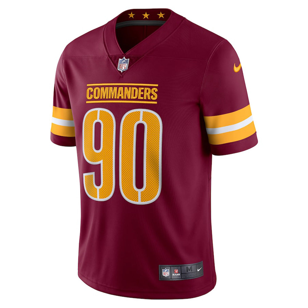 Youth Washington Commanders Montez Sweat Vapor Jersey - Burgundy - vstockx