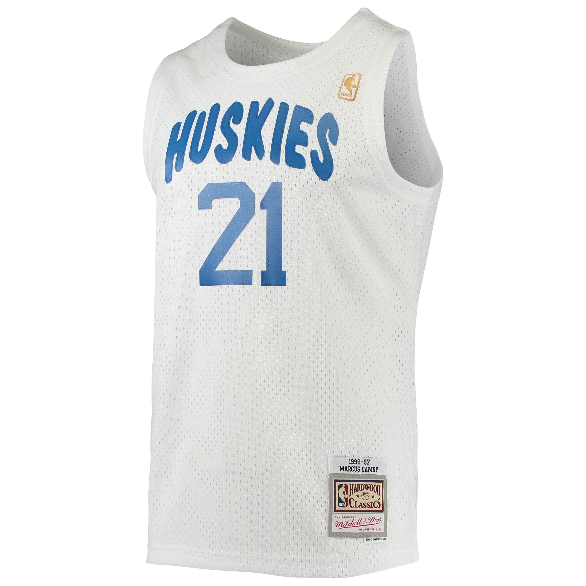 Marcus Camby Toronto Raptors Mitchell & Ness 1996/97 Hardwood Classics Swingman Jersey - White - vstockx