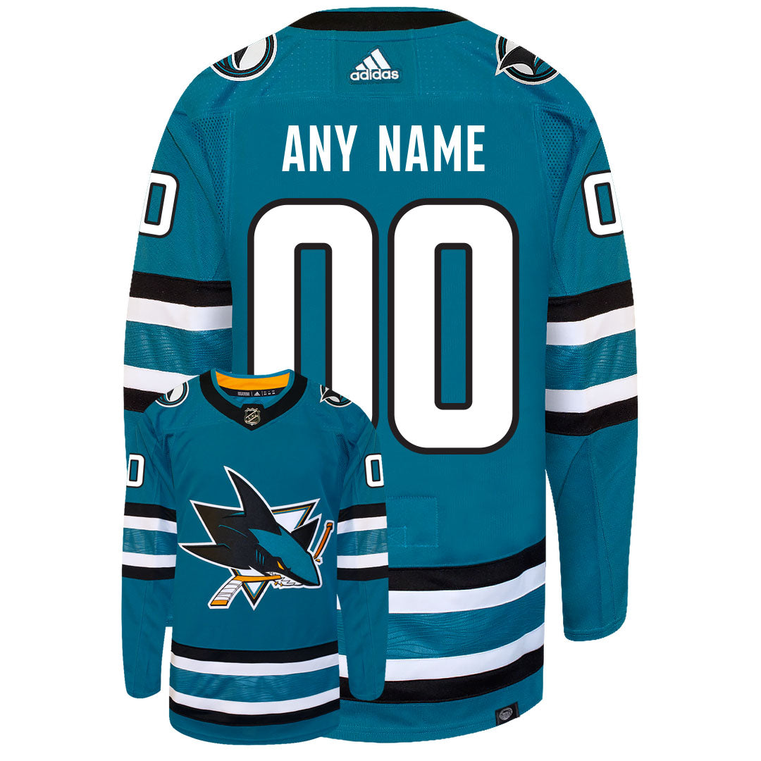 Customizable San Jose Sharks 2022 Adidas Primegreen Authentic NHL Hockey Jersey - vstockx