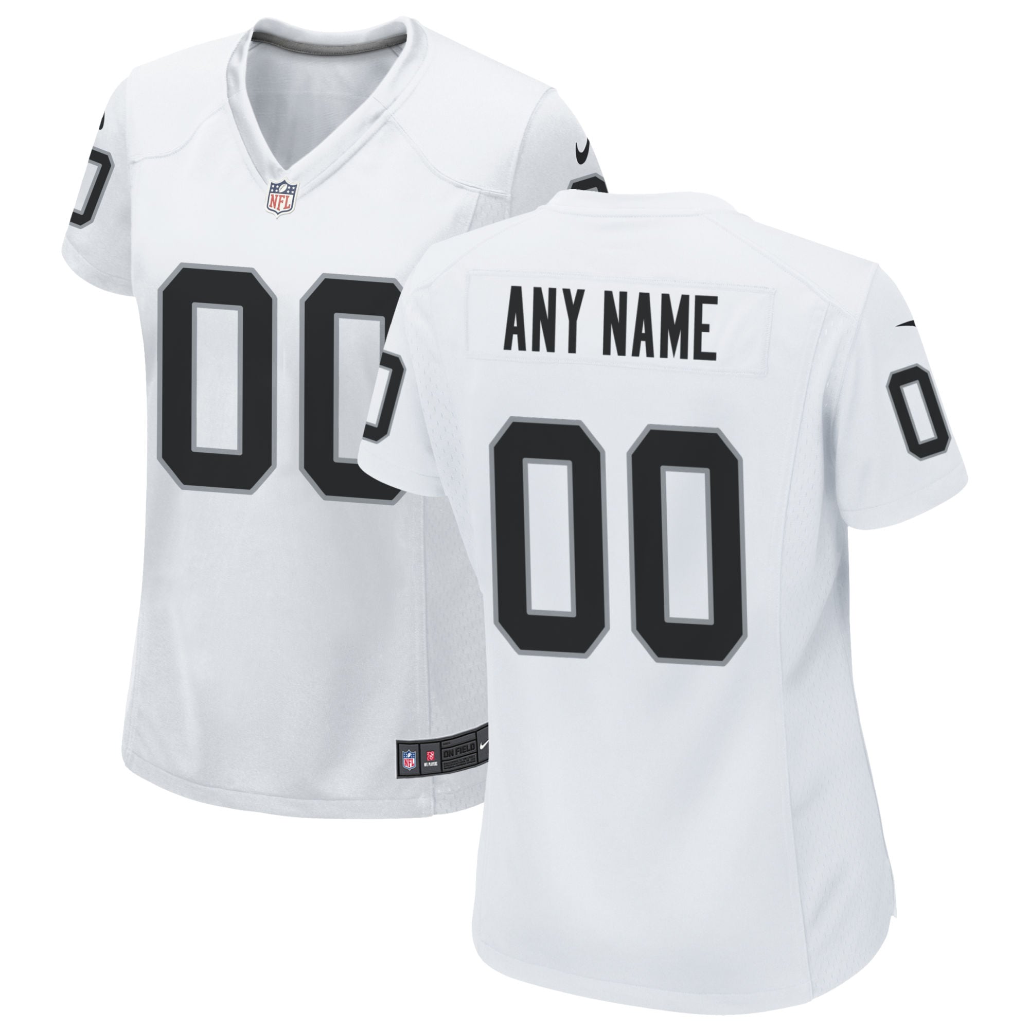 Las Vegas Raiders Nike Women's Custom Game Jersey - White - vstockx