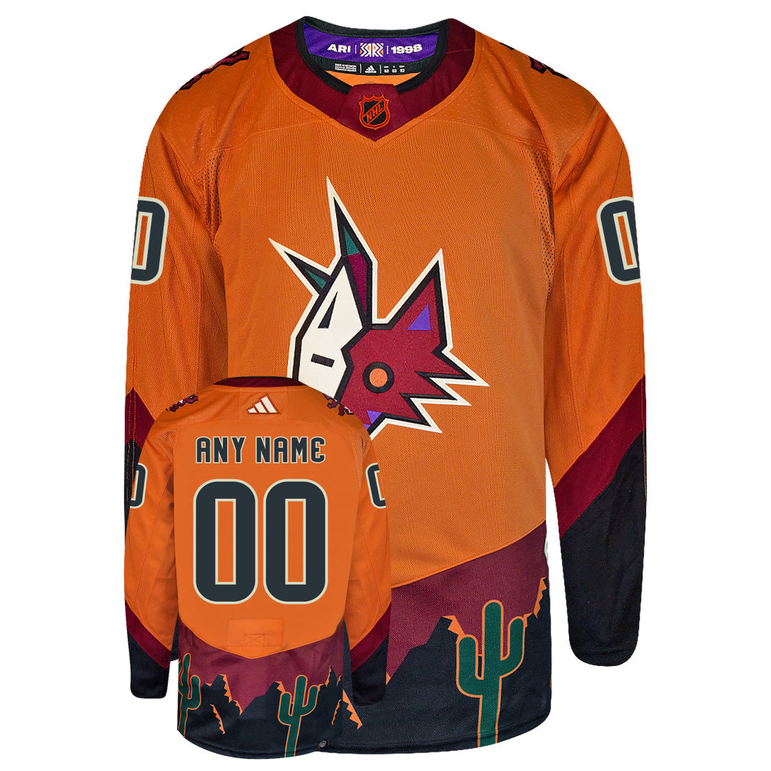 Customizable Arizona Coyotes Adidas 2022 Primegreen Reverse Retro Authentic NHL Hockey Jersey - vstockx