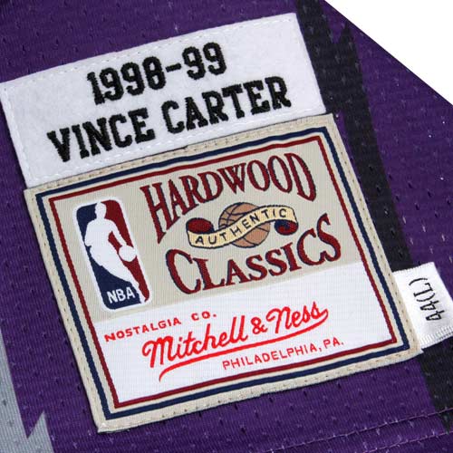 Mitchell & Ness Vince Carter Toronto Raptors 1998/99 Throwback Authentic Jersey - Purple - vstockx