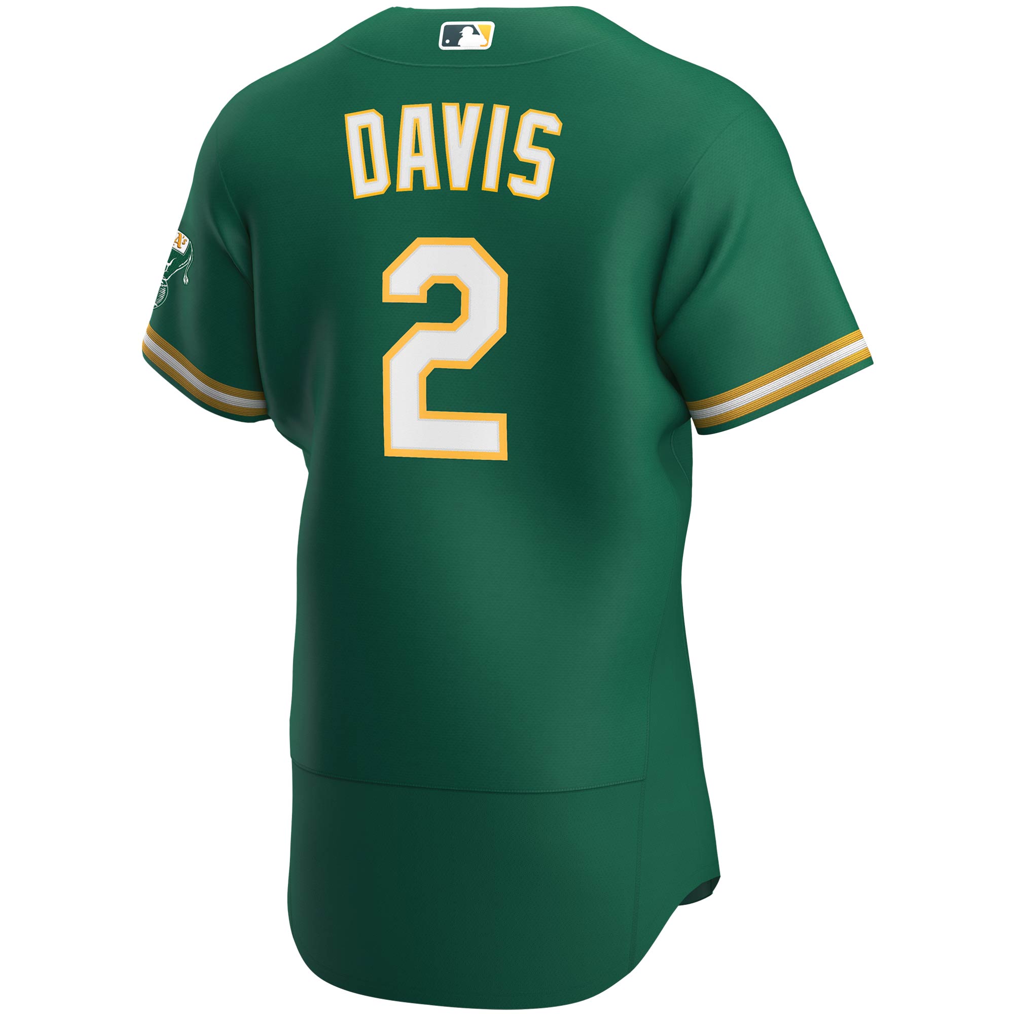 Khris Davis Oakland Athletics Nike Alternate Authentic Player Jersey - Kelly Green - vstockx