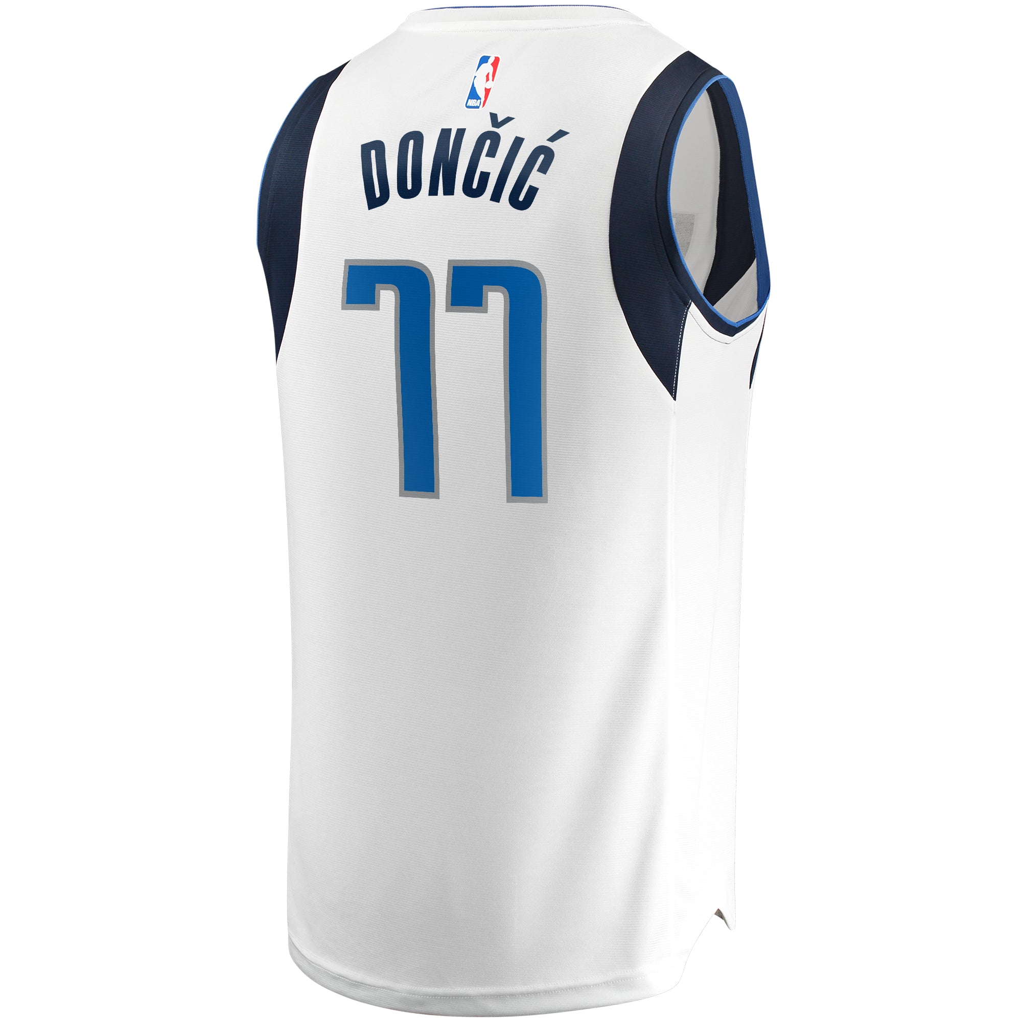 Youth Fanatics Branded Luka Don-i- White Dallas Mavericks Fast Break Replica Jersey - Association Edition - vstockx