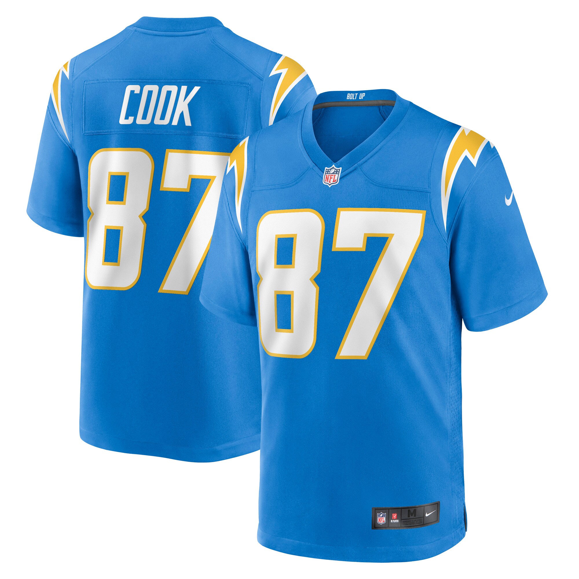 Jared Cook Los Angeles Chargers Nike Game Player Jersey - Powder Blue - vstockx