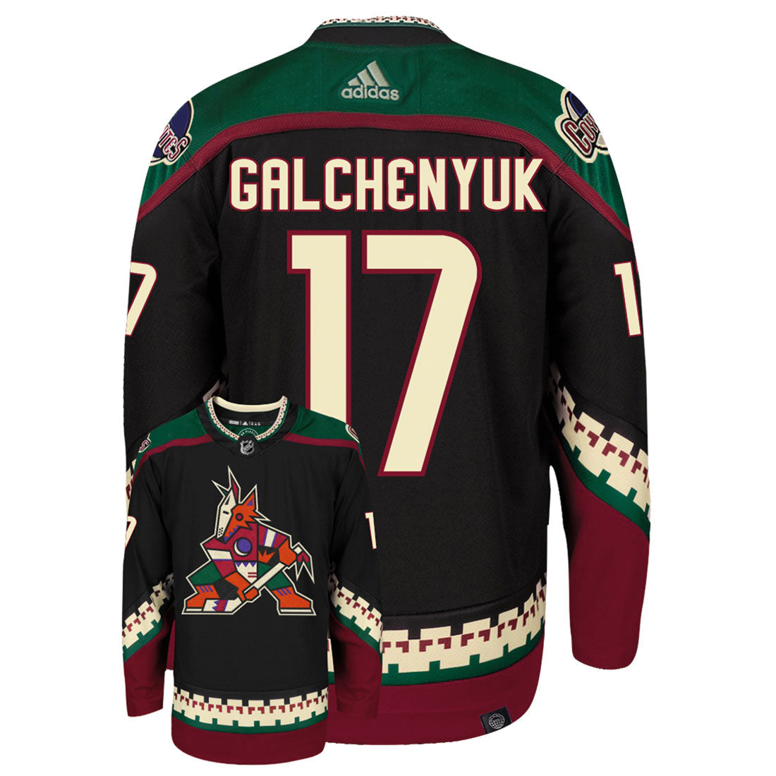 Alex Galchenyuk Arizona Coyotes Adidas Primegreen Authentic NHL Hockey Jersey - vstockx