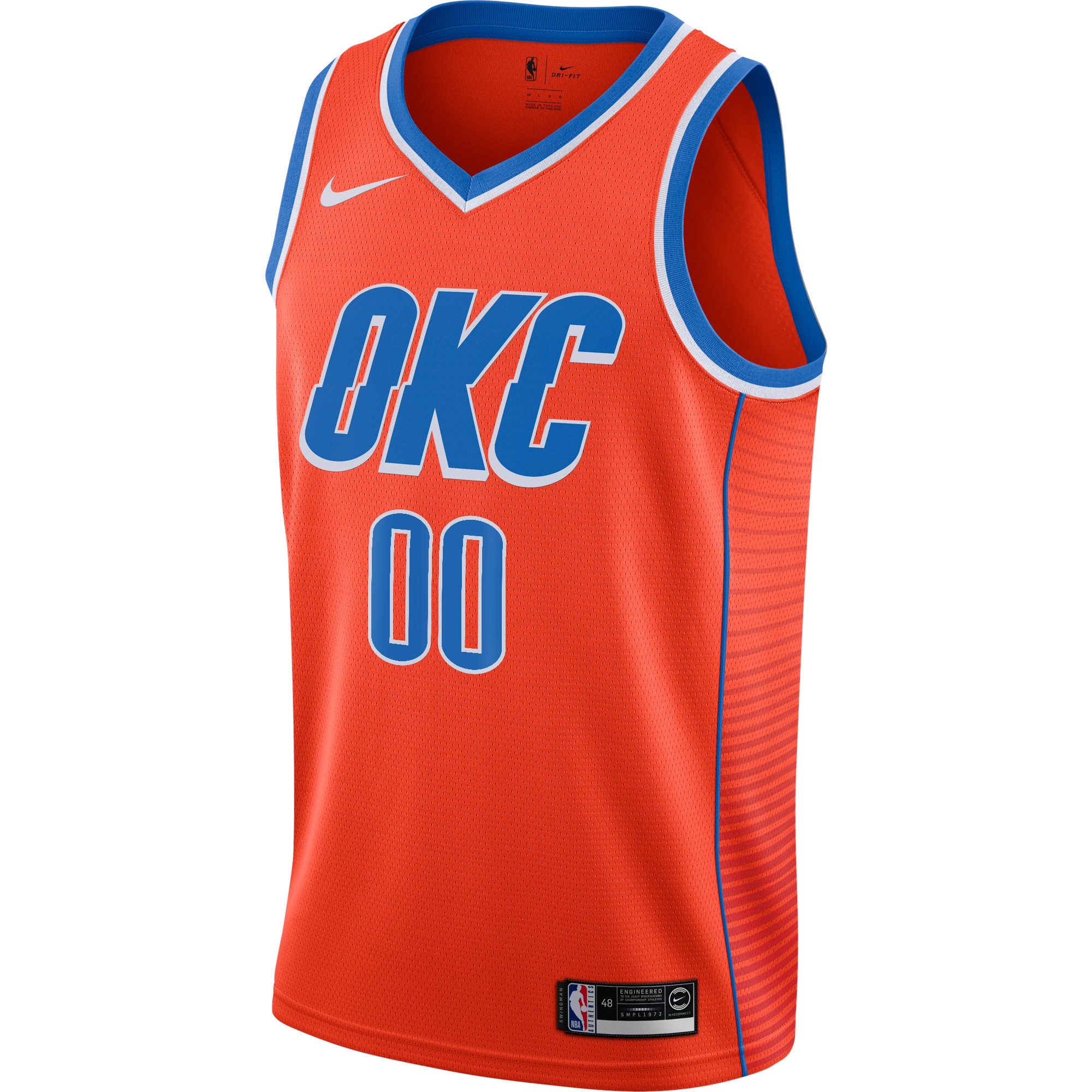 Oklahoma City Thunder Jordans Brand Swingman Custom Jersey - Statement Edition - Orange - vstockx