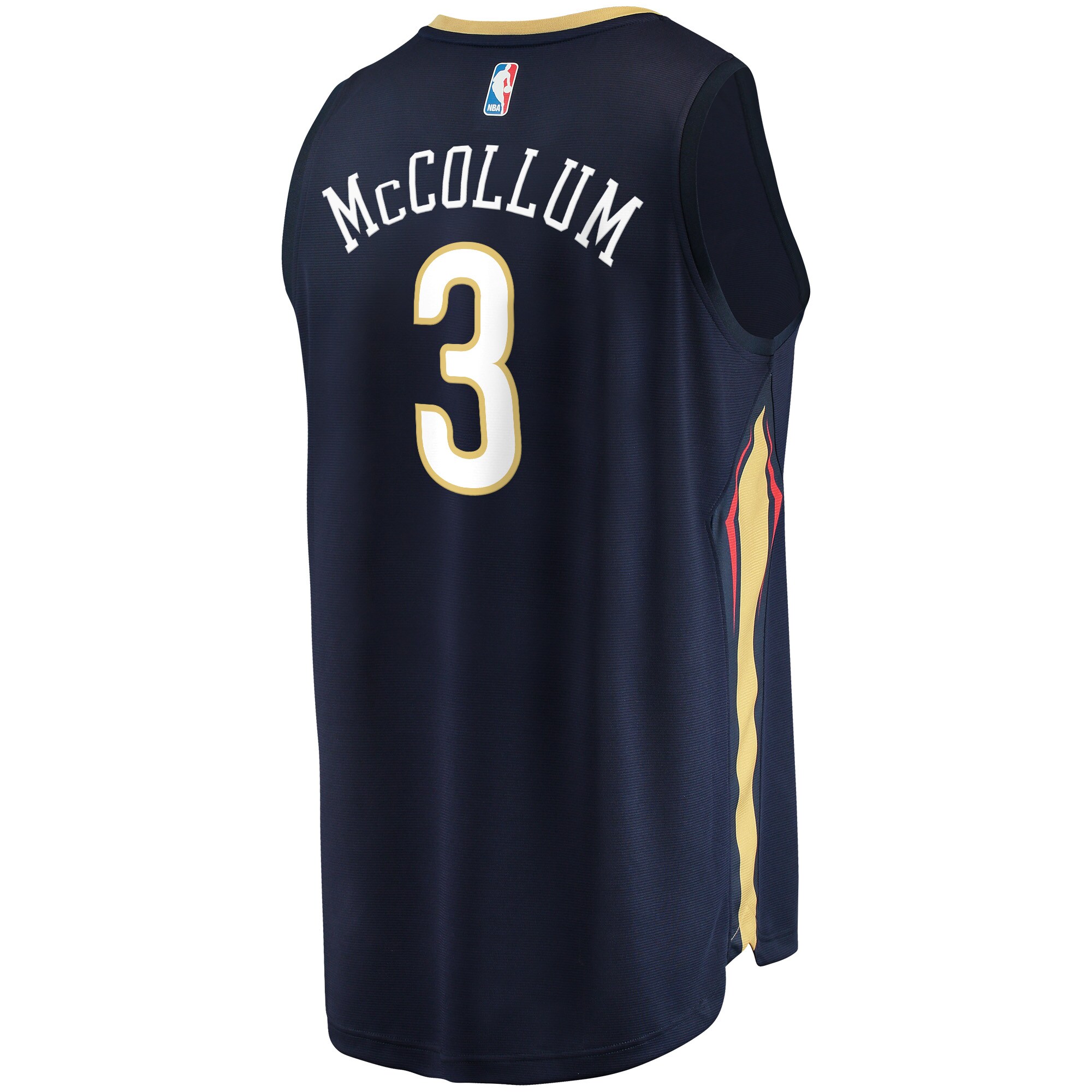 C.J. McCollum New Orleans Pelicans Fanatics Branded Fast Break Replica Jersey - Icon Edition - Navy - vstockx