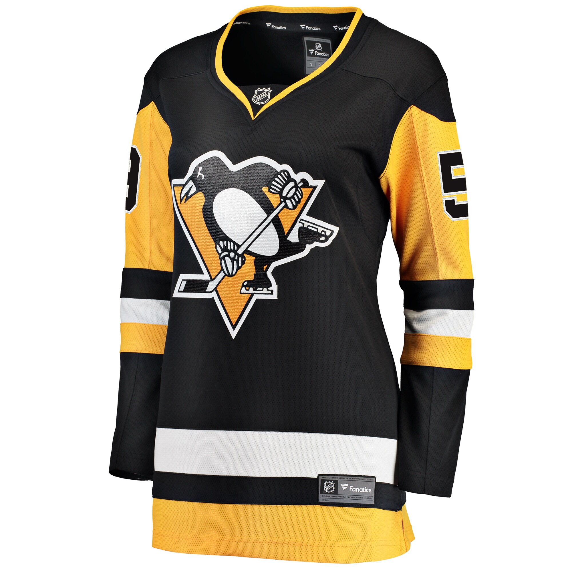 Jake Guentzel Pittsburgh Penguins Fanatics Branded Women's Home Premier Breakaway Player Jersey - Black - vstockx