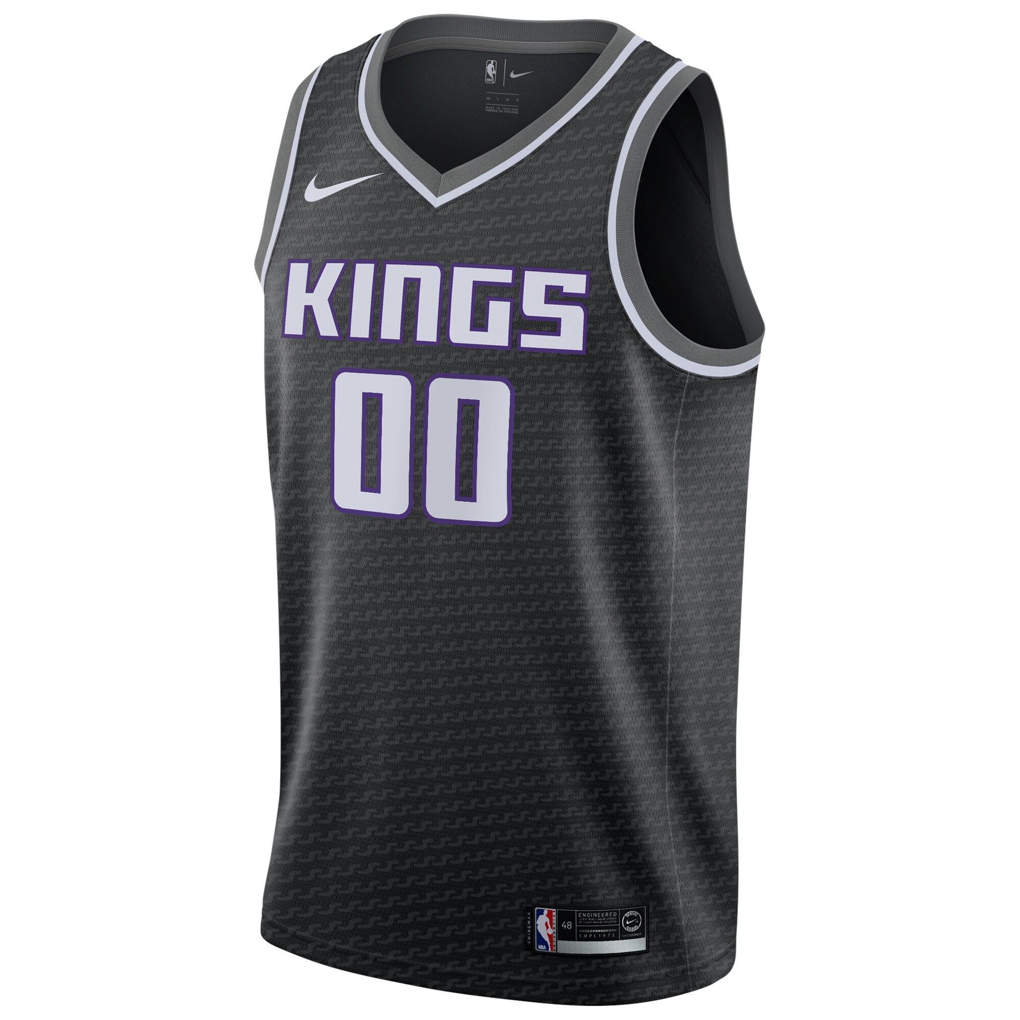 Sacramento Kings Nike Swingman Custom Jersey Black - Statement Edition - vstockx