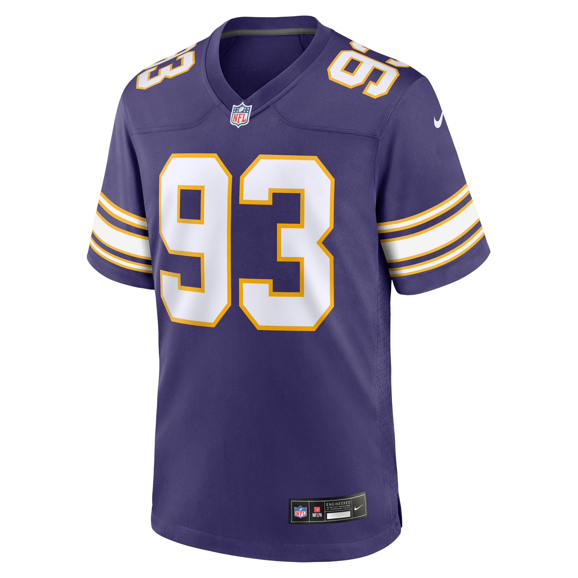 John Randle Minnesota Vikings Nike Classic Player Game Jersey - Purple - vstockx