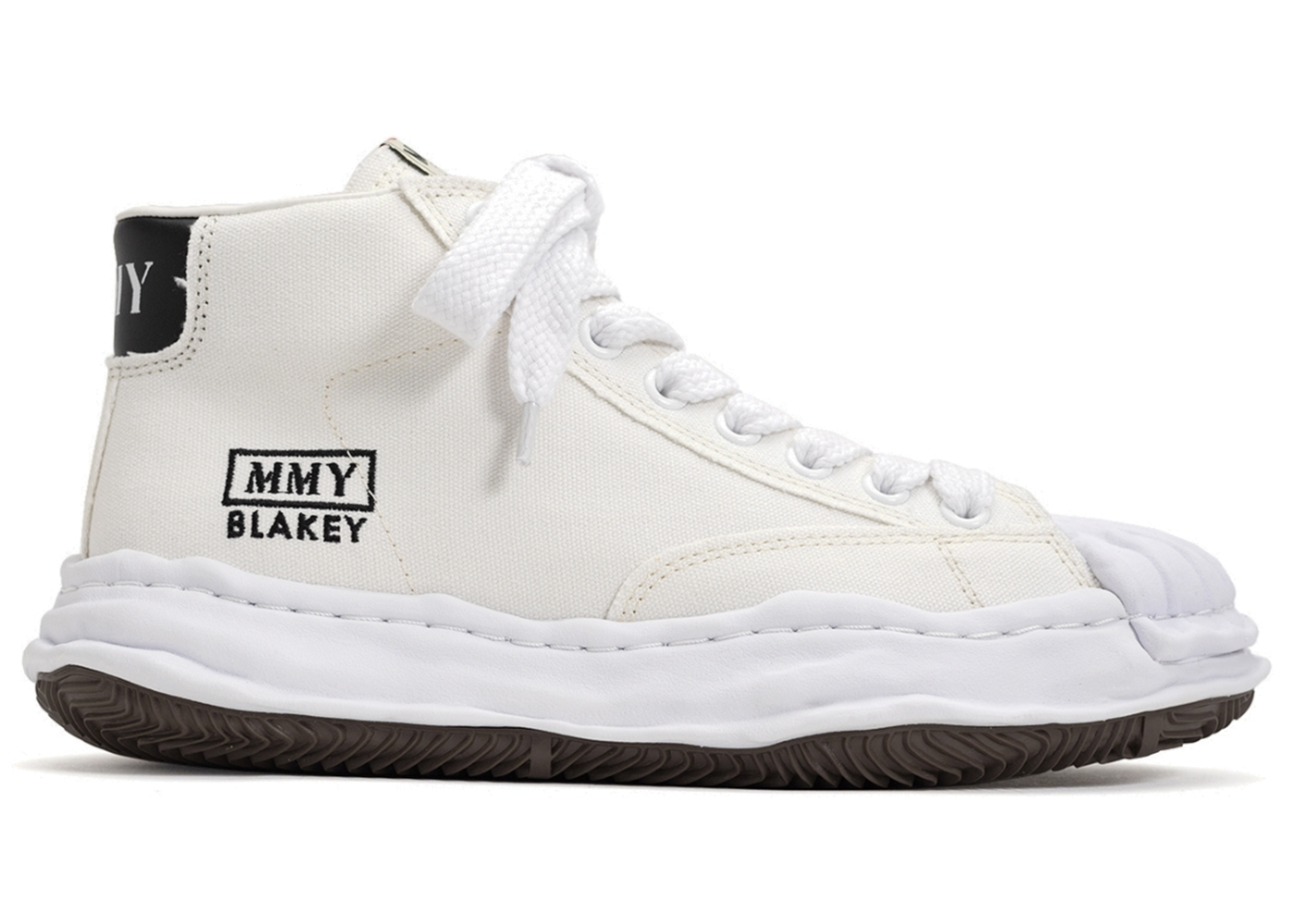 Maison Mihara Yasuhiro Blakey OG Sole Canvas High White - vstockx