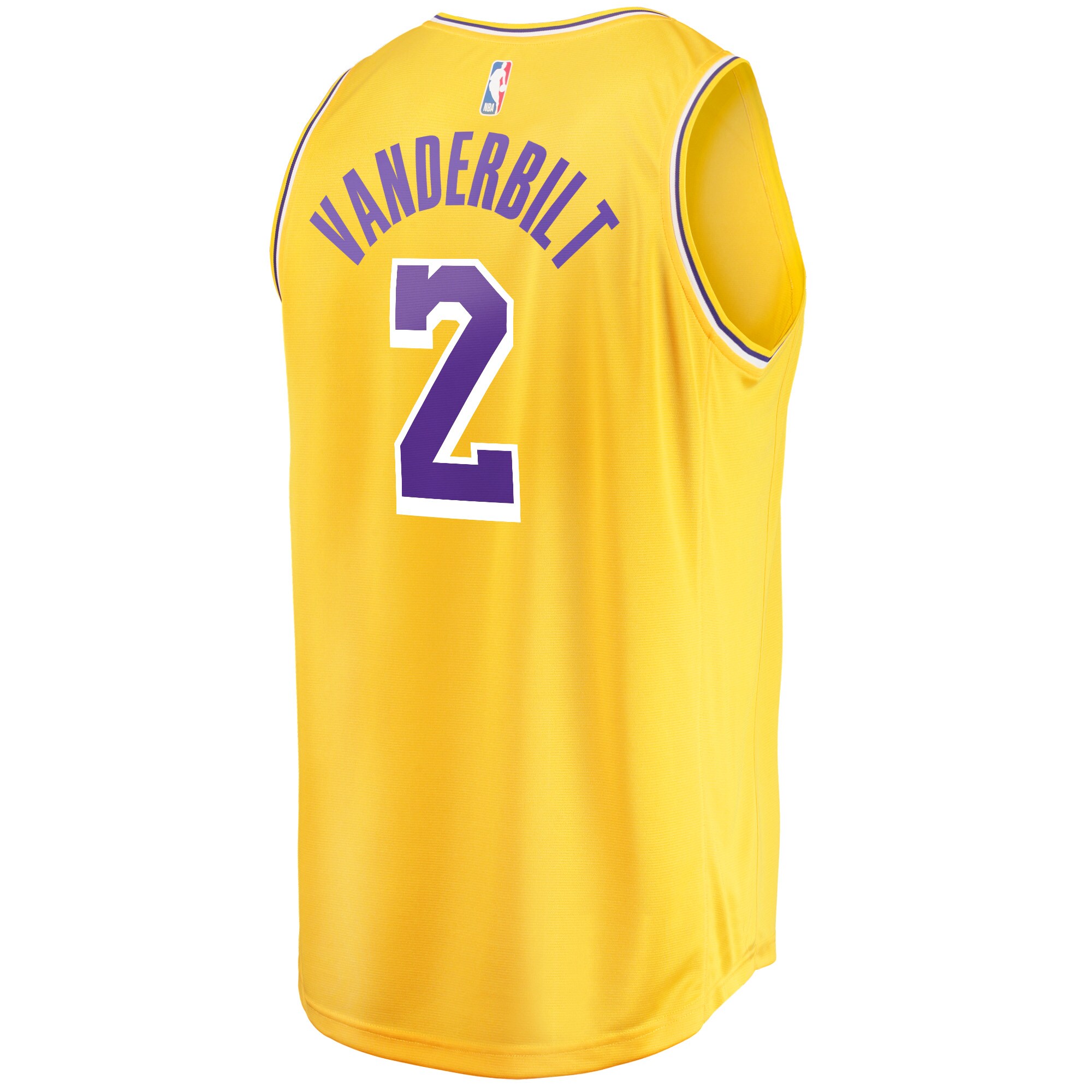 Jarred Vanderbilt Los Angeles Lakers Fanatics Branded Fast Break Player Jersey - Icon Edition - Gold - vstockx