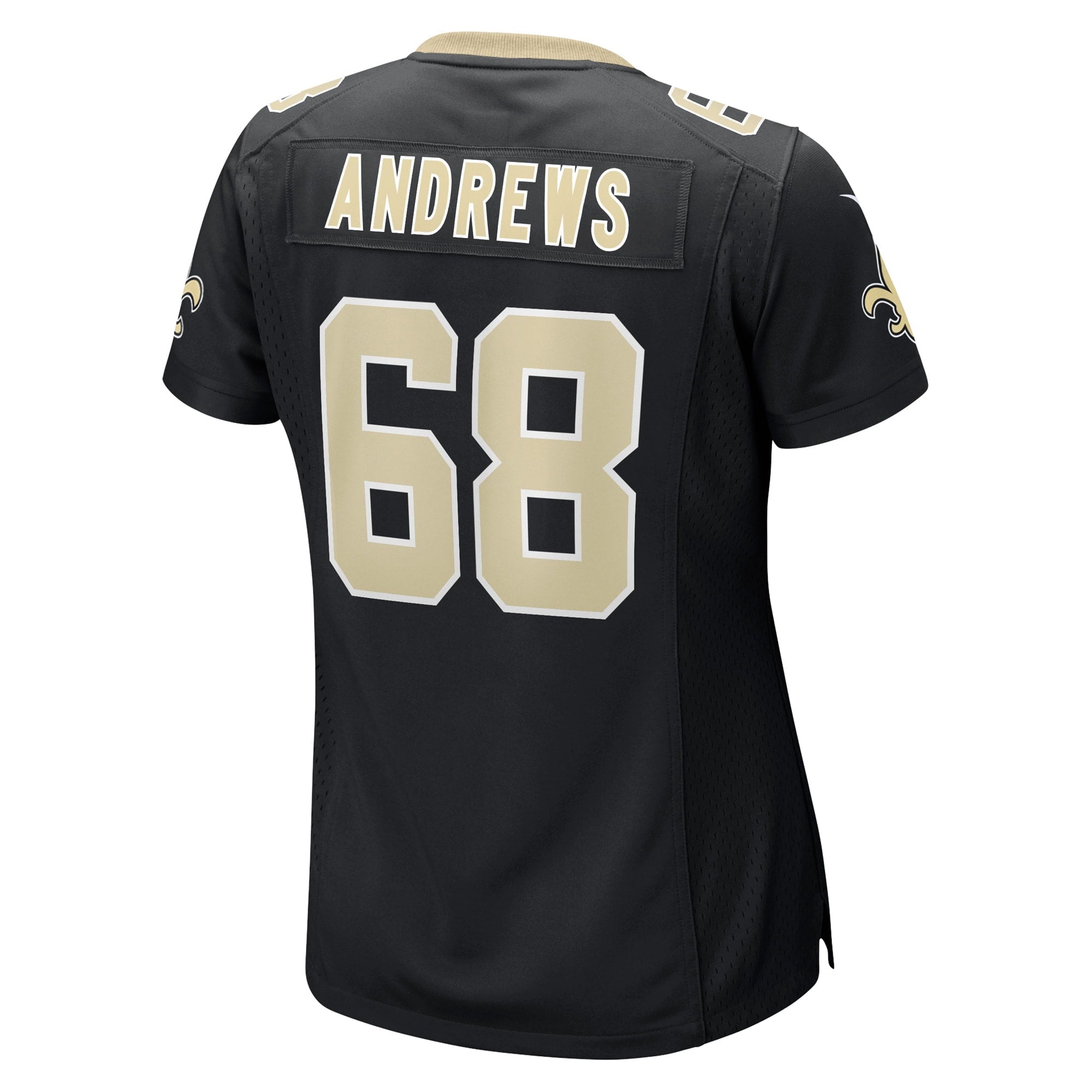 Women's Nike Josh Andrews Black New Orleans Saints Game Player Jersey - vstockx