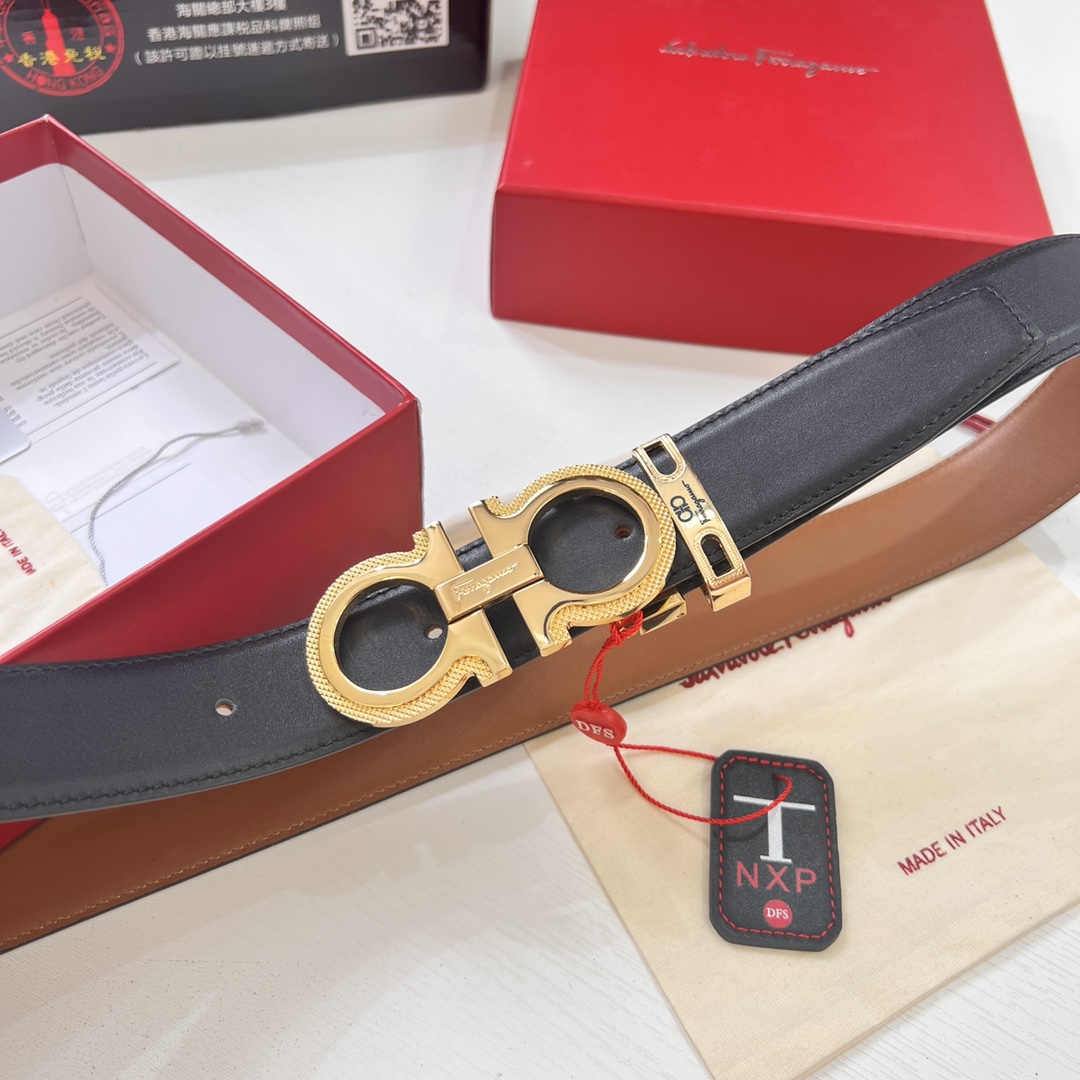 Streetwear Belt Ferragamo 320123 size:3.5cm - vstockx