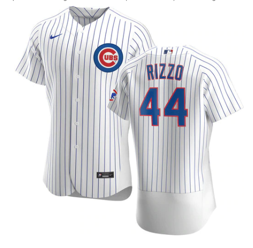 Men's Chicago Cubs Anthony Rizzo White Home Authentic Player Jersey - vstockx